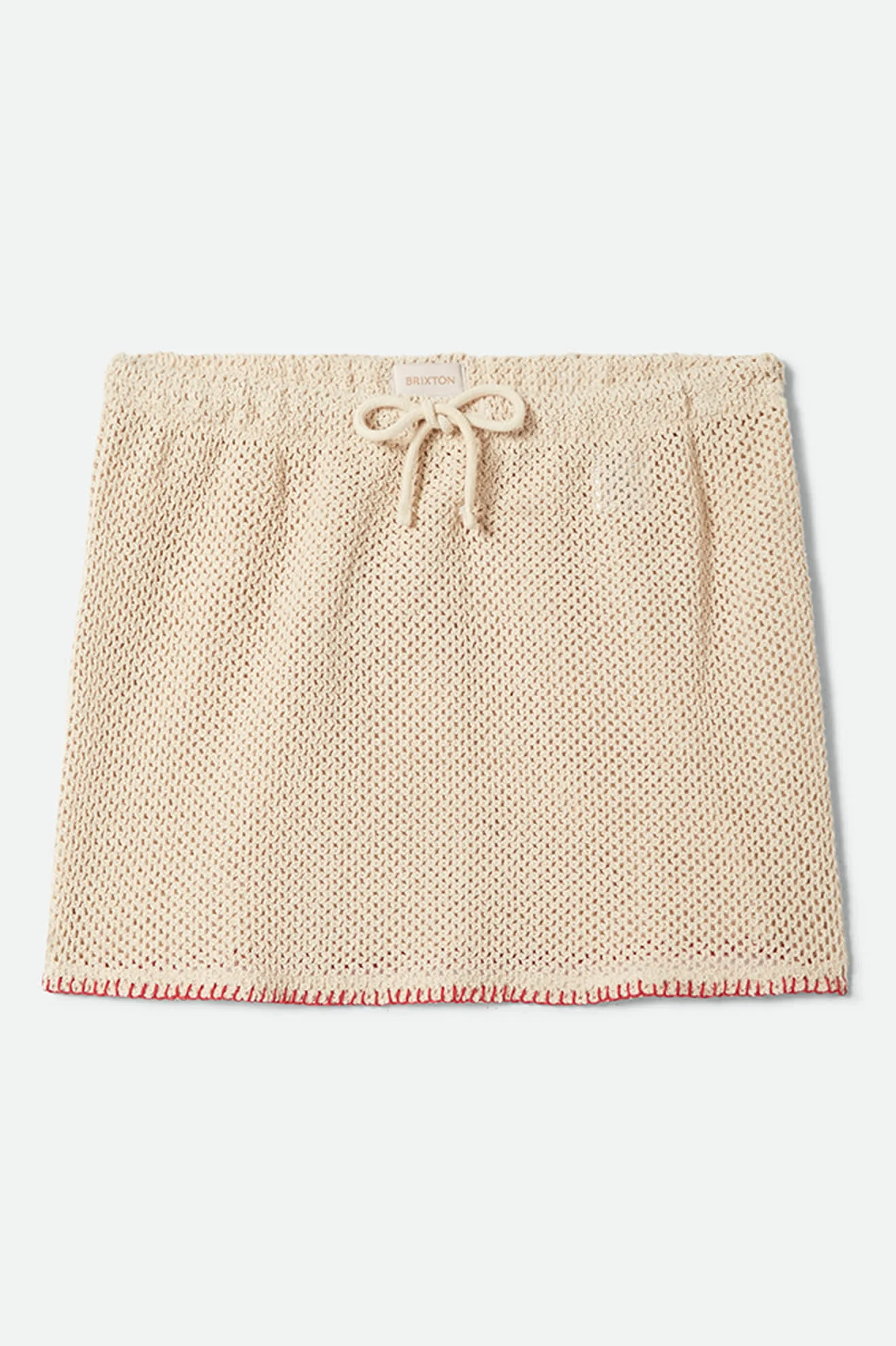 BRIXTON Mini crochet skirt - Timeless taupe