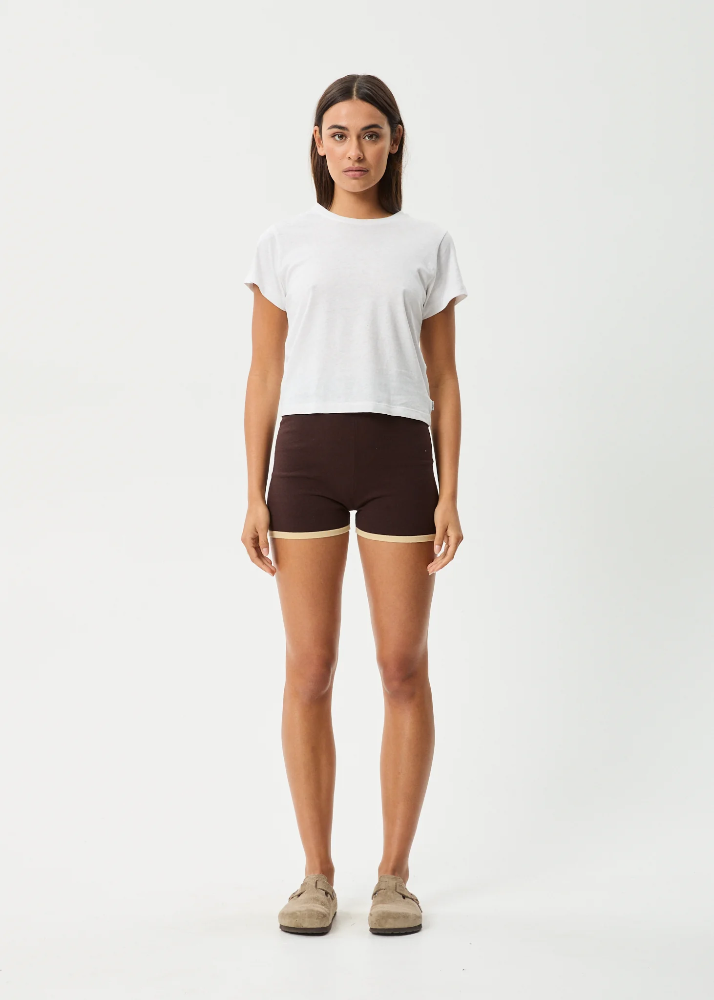 AFENDS Set Fire- Knit Short - Coffee