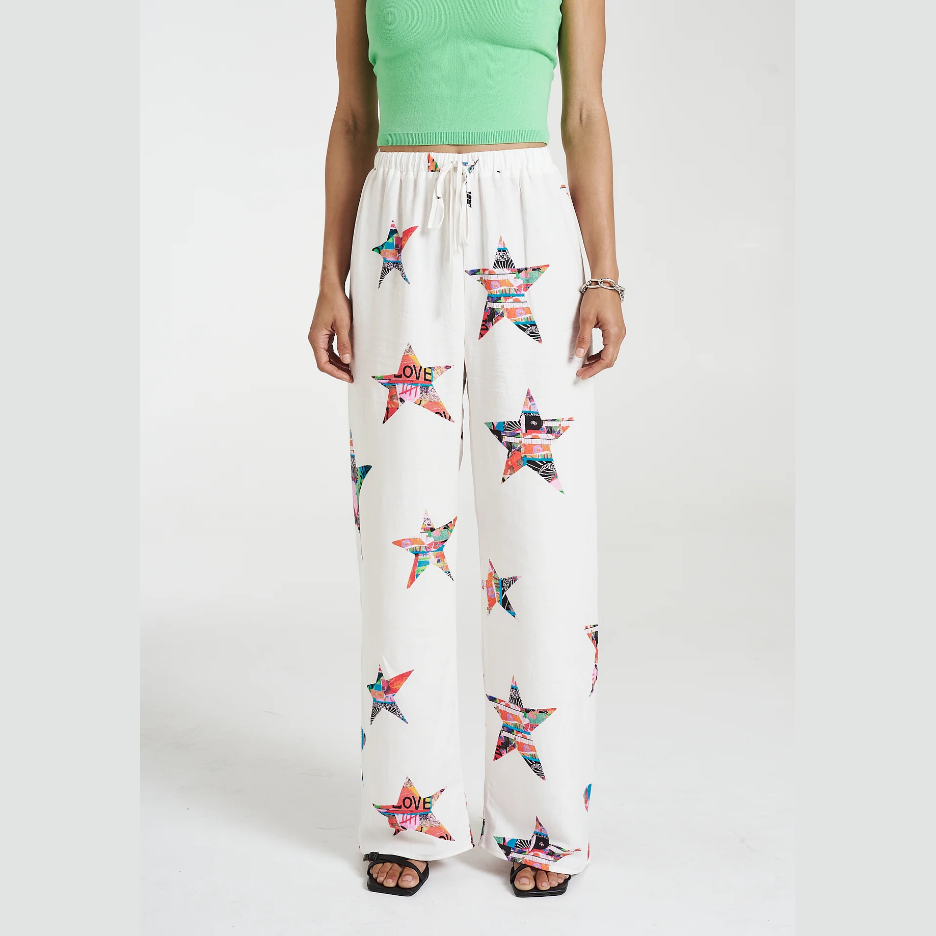 SUMMI SUMMI Elastic waist pants - Star x lovers