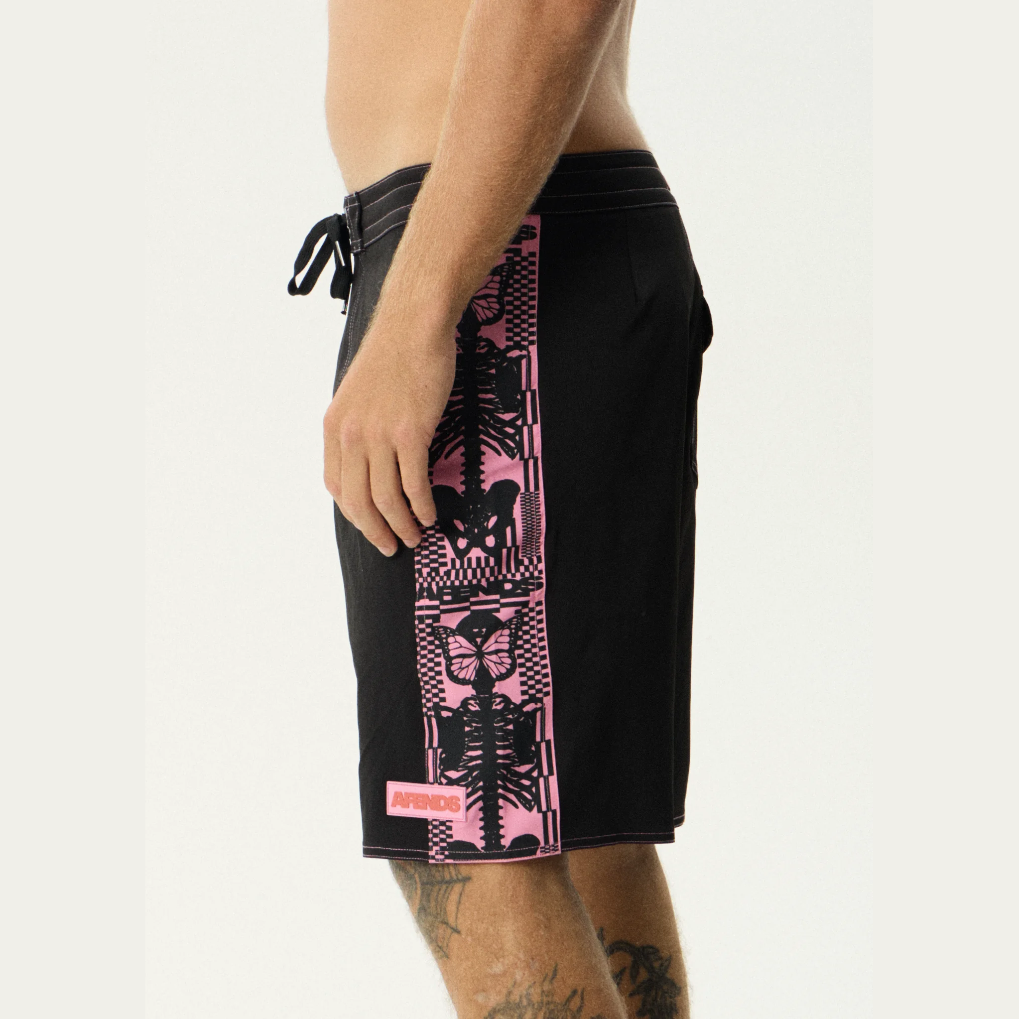 AFENDS Boned- Surf Related V2 Boardshorts 20" - Black