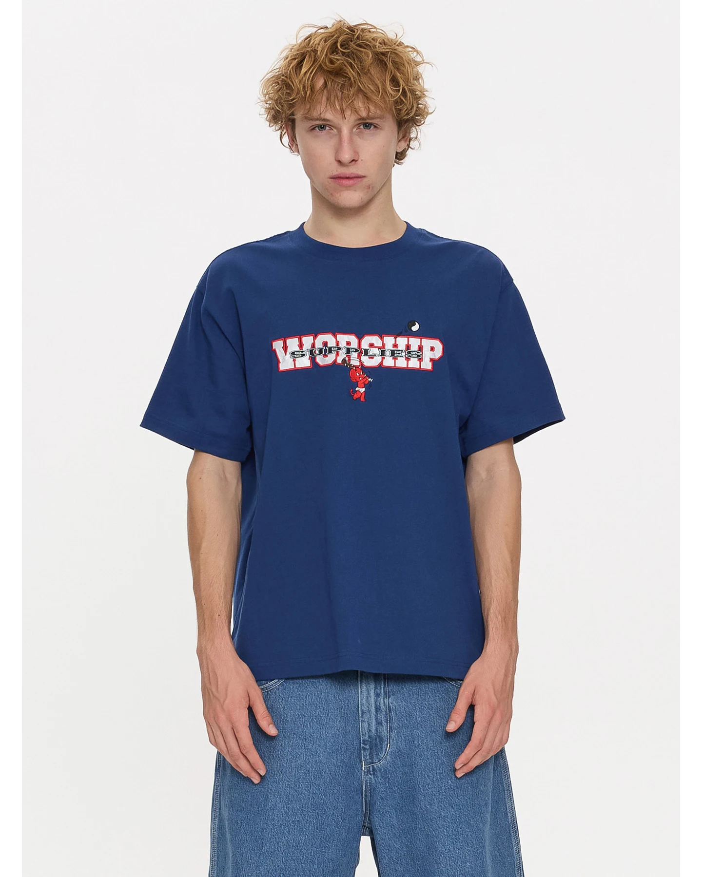 WORSHIP Belter Tee - Blue Depths