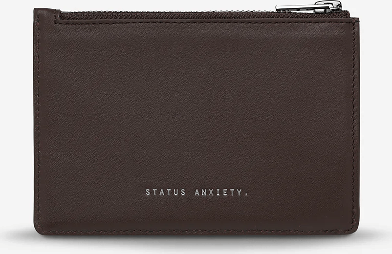 STATUS ANXIETY Gone Again Wallet - Cocoa Nappa