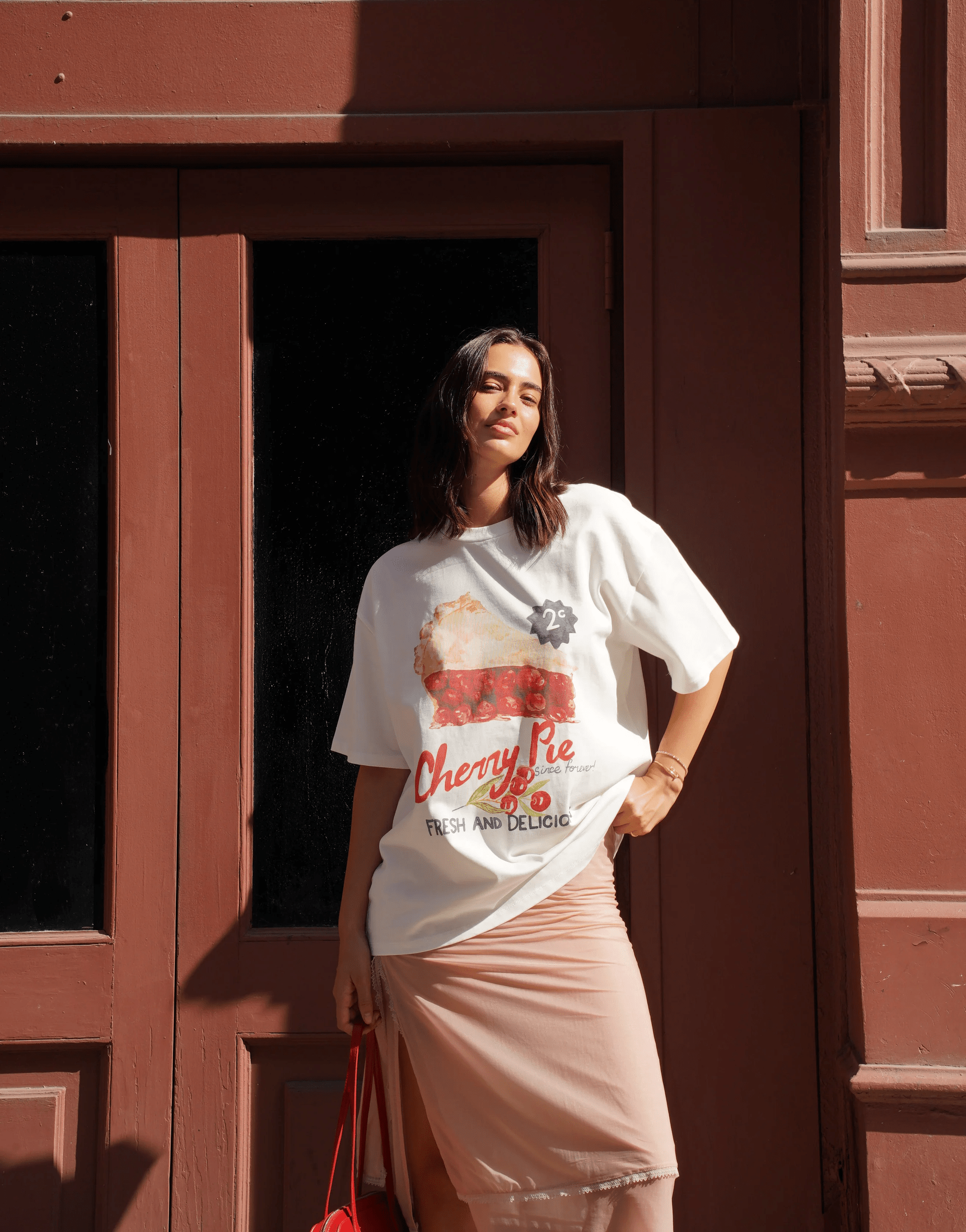 MAKE THE LABEL Cherry Pie Oversize Tee