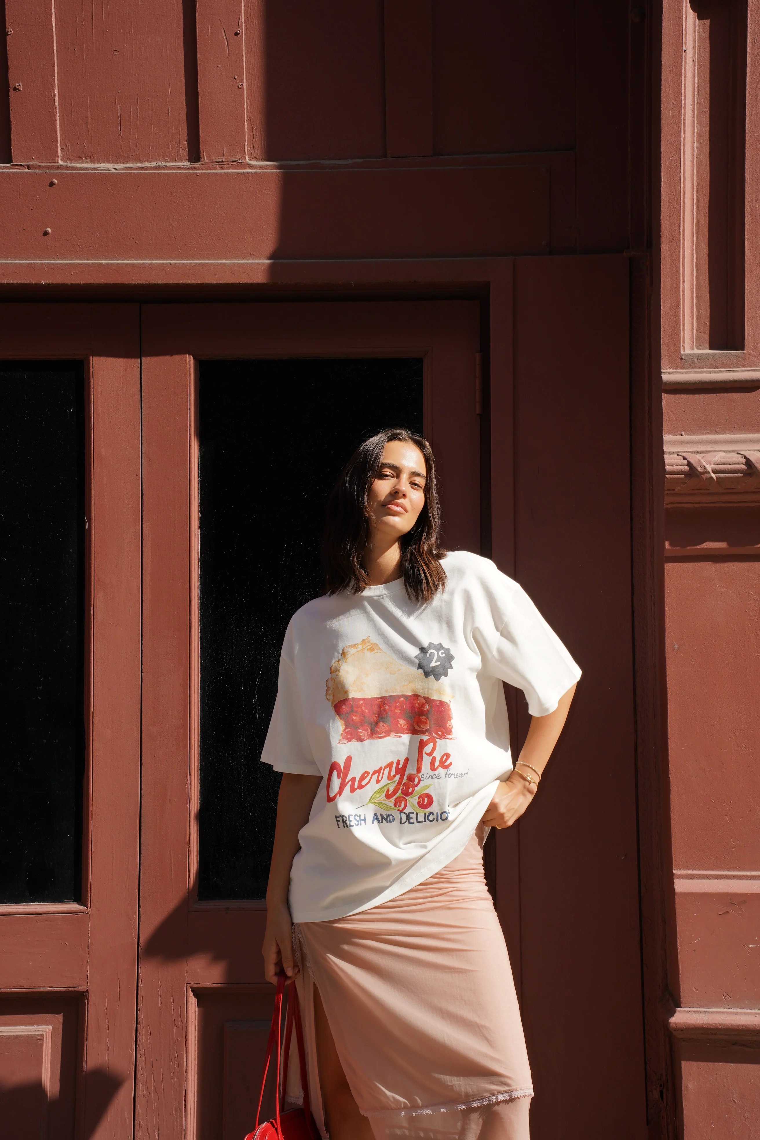MAKE THE LABEL Cherry Pie Oversize Tee