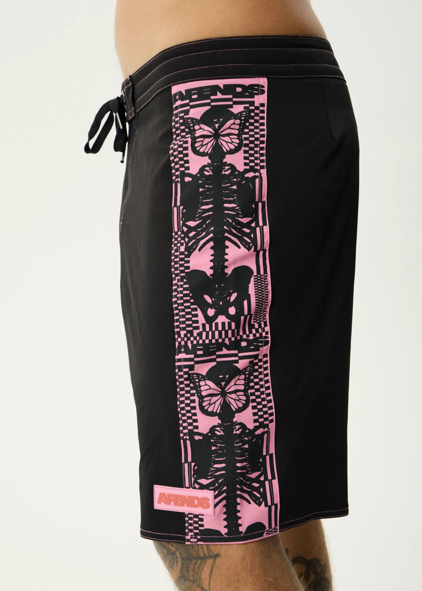 AFENDS Boned- Surf Related V2 Boardshorts 20" - Black