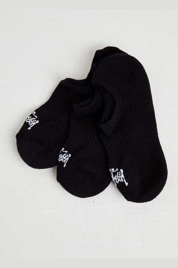 STUSSY men's graffiti no-show sock 3pk
