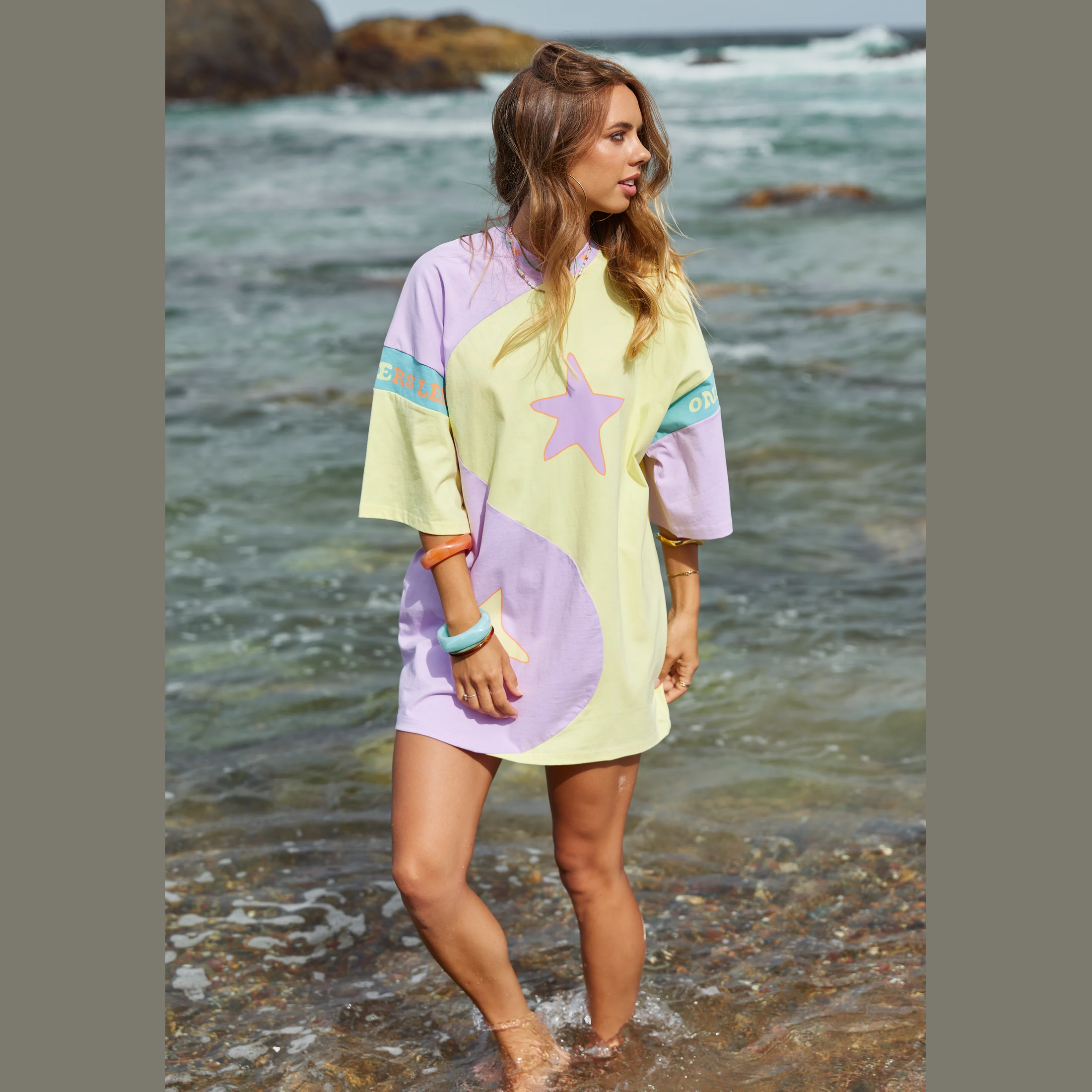 ONLY LOVERS LEFT Yin Yang Dress - Lemon/Orchid