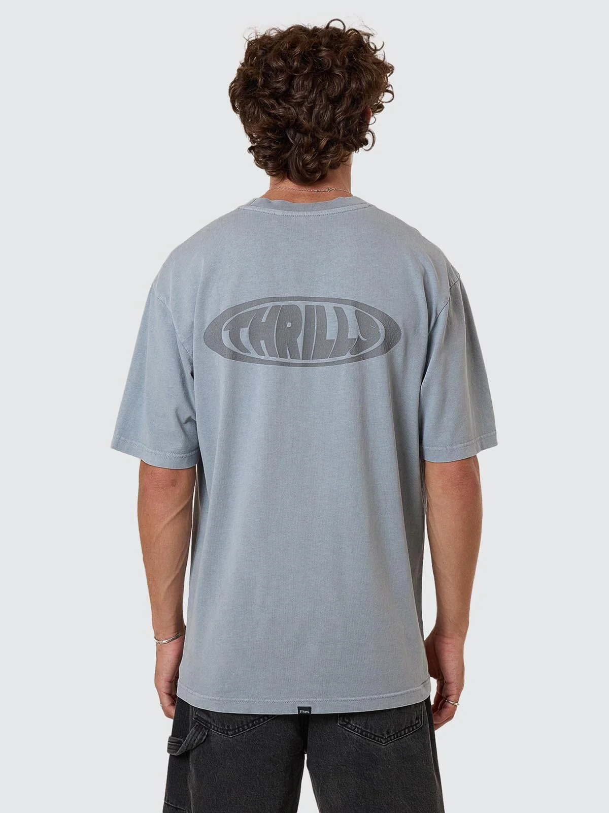 THRILLS Shadowless oversize fit tee - Smog