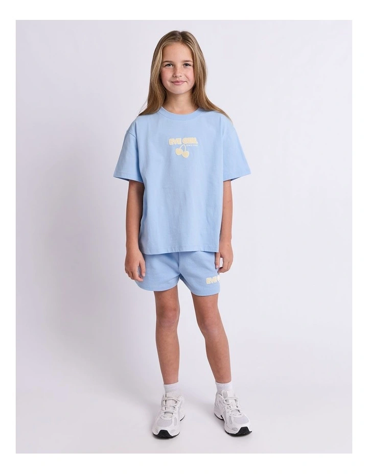 EVE GIRL Lounge Club Tee - Sky blue