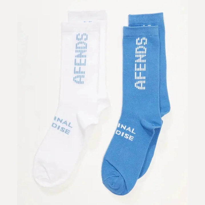 AFENDS sunset recycled socks two pack - multi