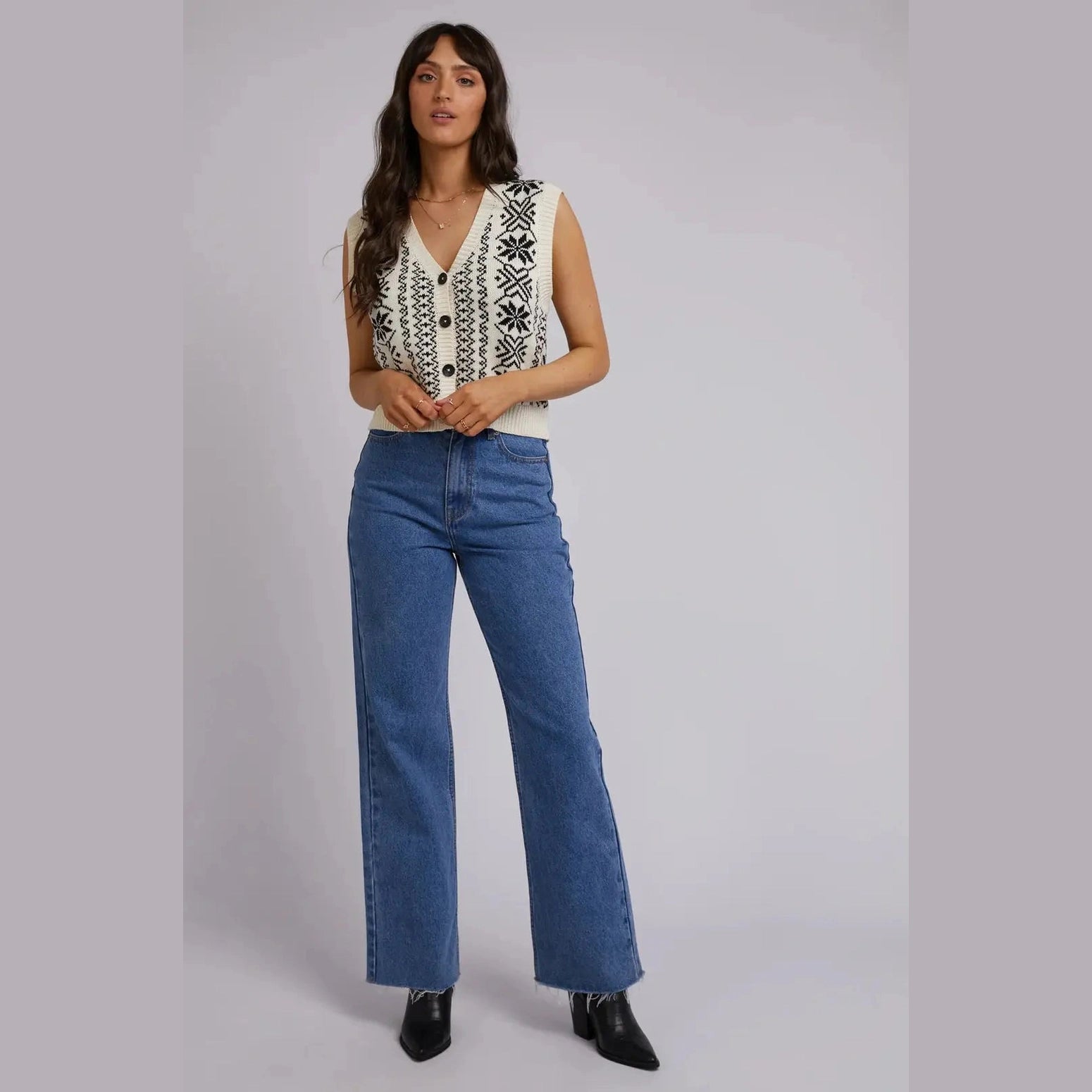 ALL ABOUT EVE Fleetwood knit vest - Vintage white