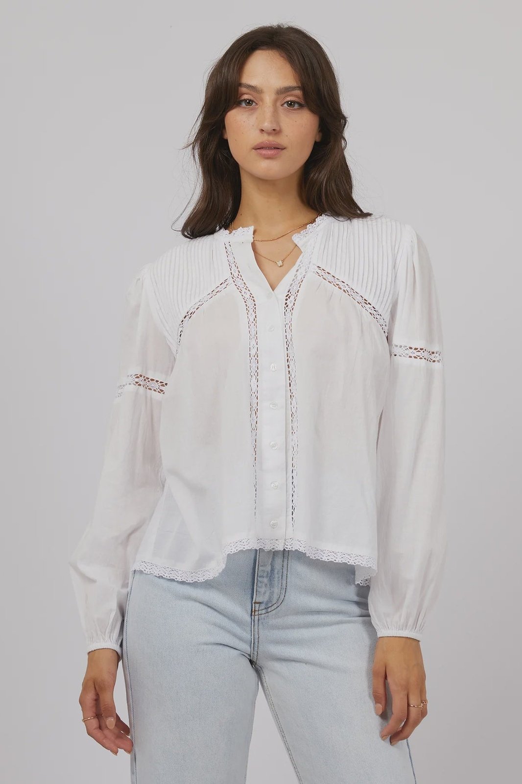 ALL ABOUT EVE Poet shirt - White