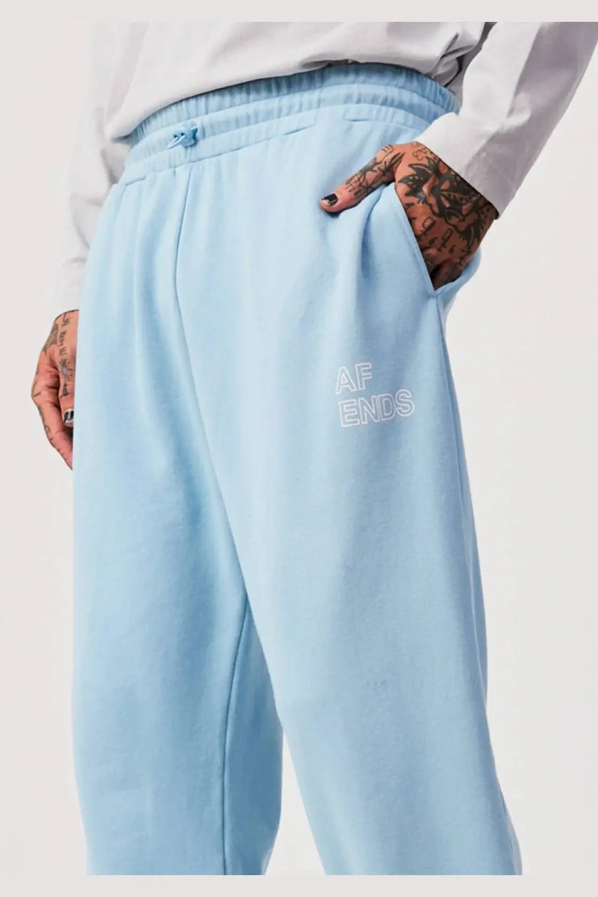 Afends conditional - unisex organic sweat pants - sky blue
