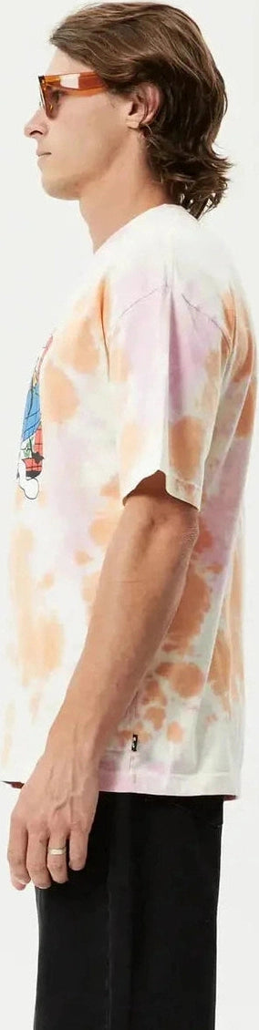 Afends globe - recycled oversized graphic t-shirt - multi