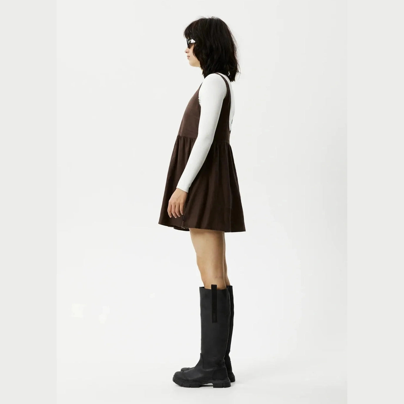 Afends jesse hemp mini dress - coffee