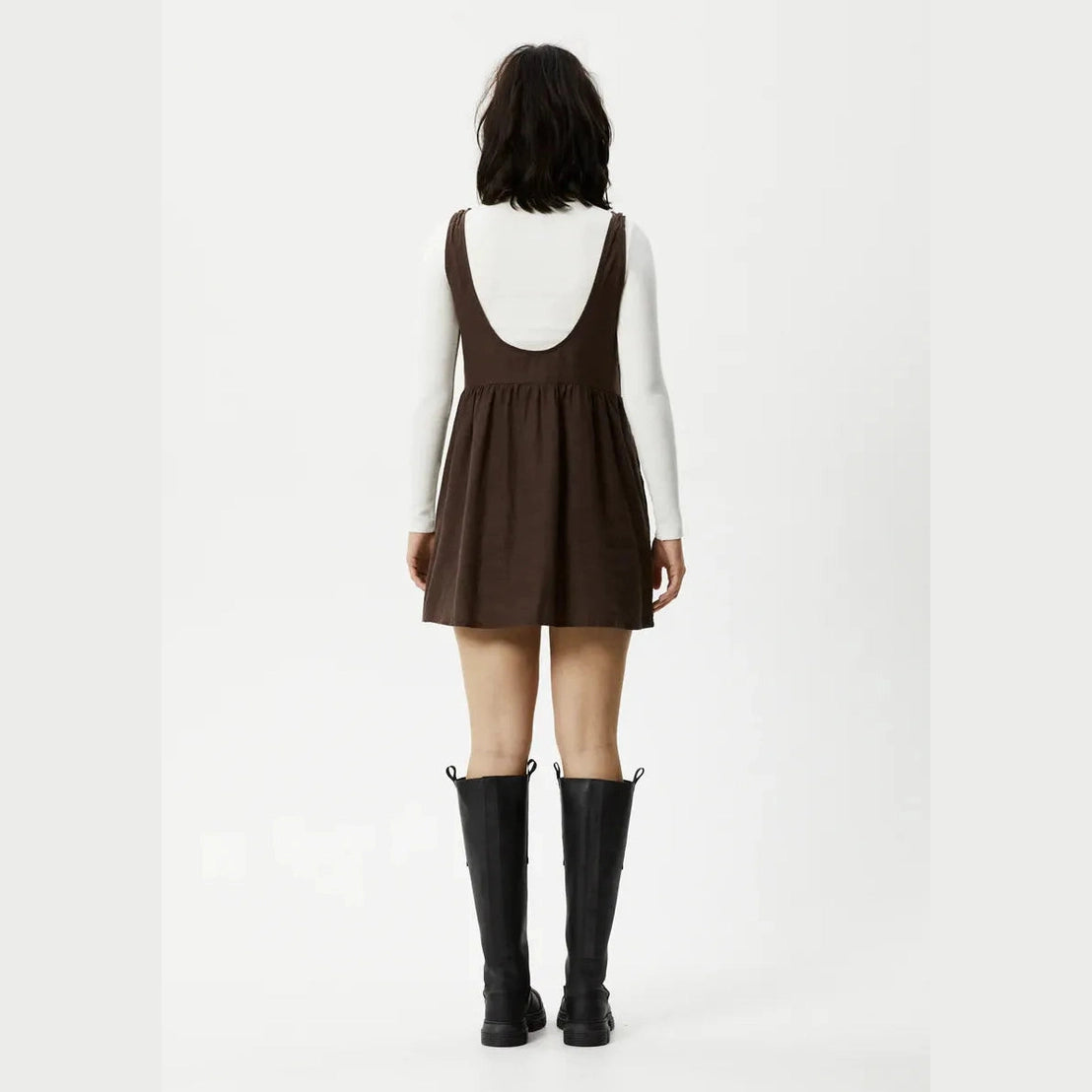 Afends jesse hemp mini dress - coffee