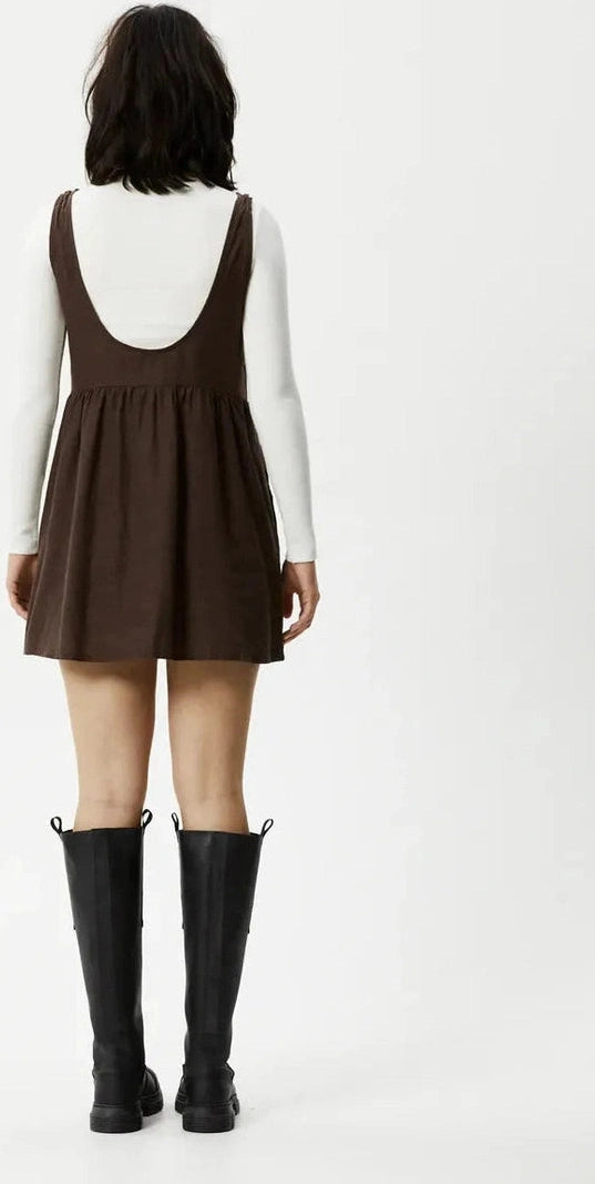 Afends jesse hemp mini dress - coffee