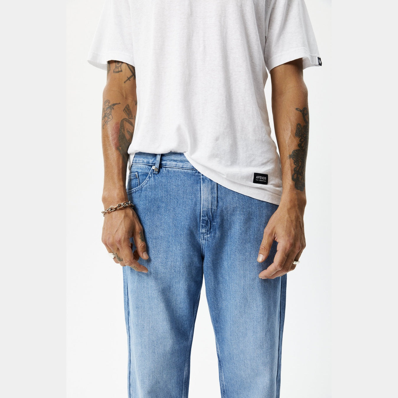 Afends ninety twos jean - worn blue