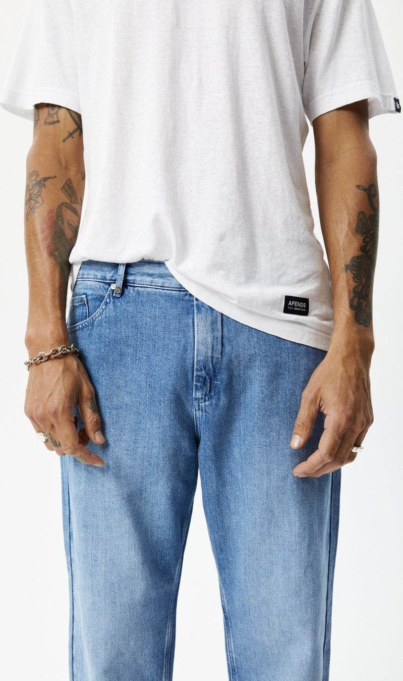 Afends ninety twos jean - worn blue