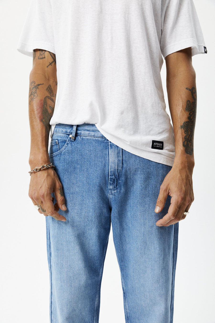 Afends ninety twos jean - worn blue