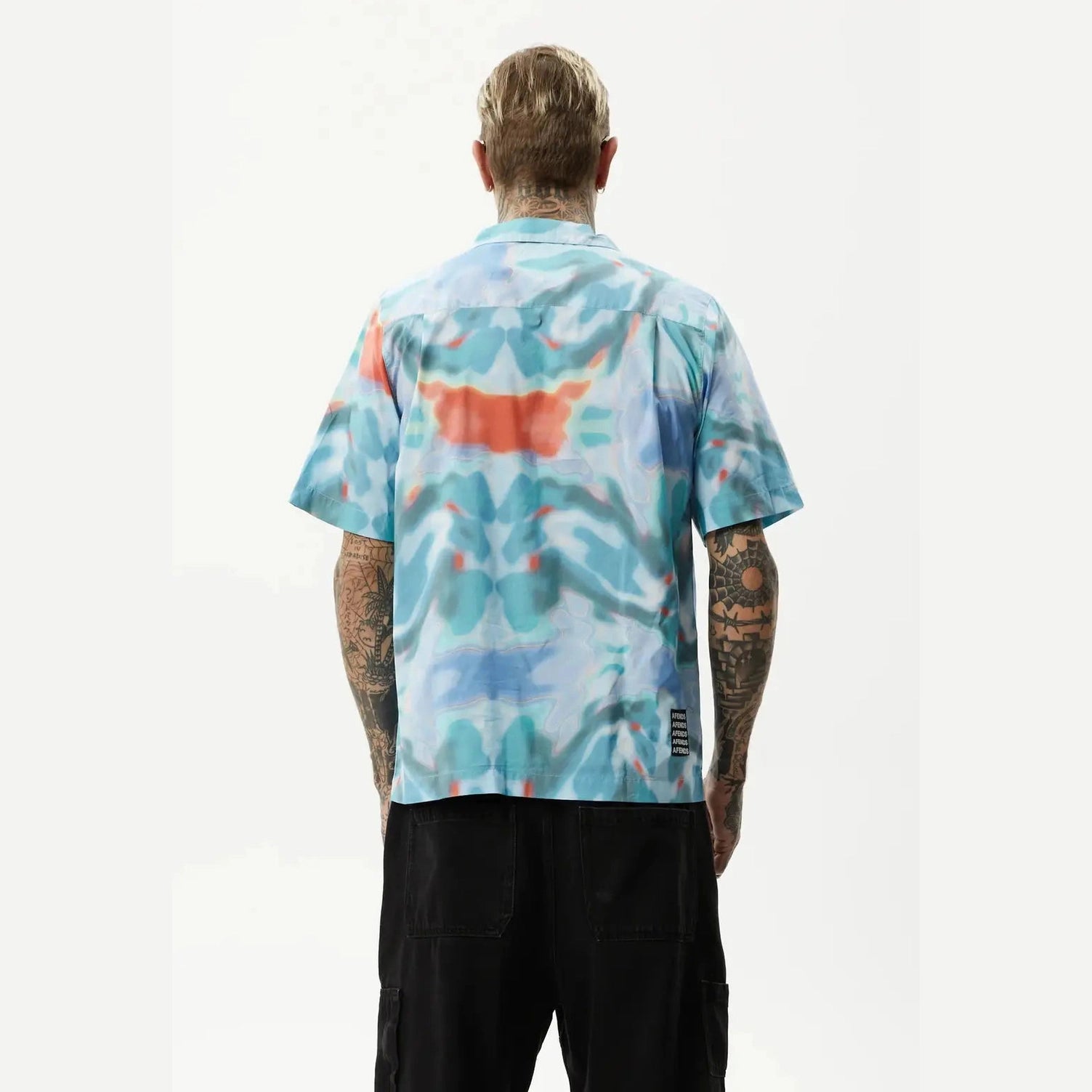 Afends thermal recycled cuban short sleeve shirt - multi