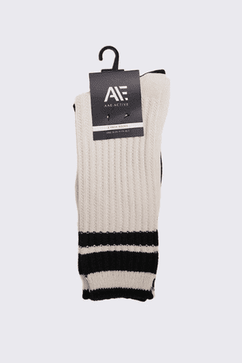 All About Eve Active Crew Sock 2Pack- Natural