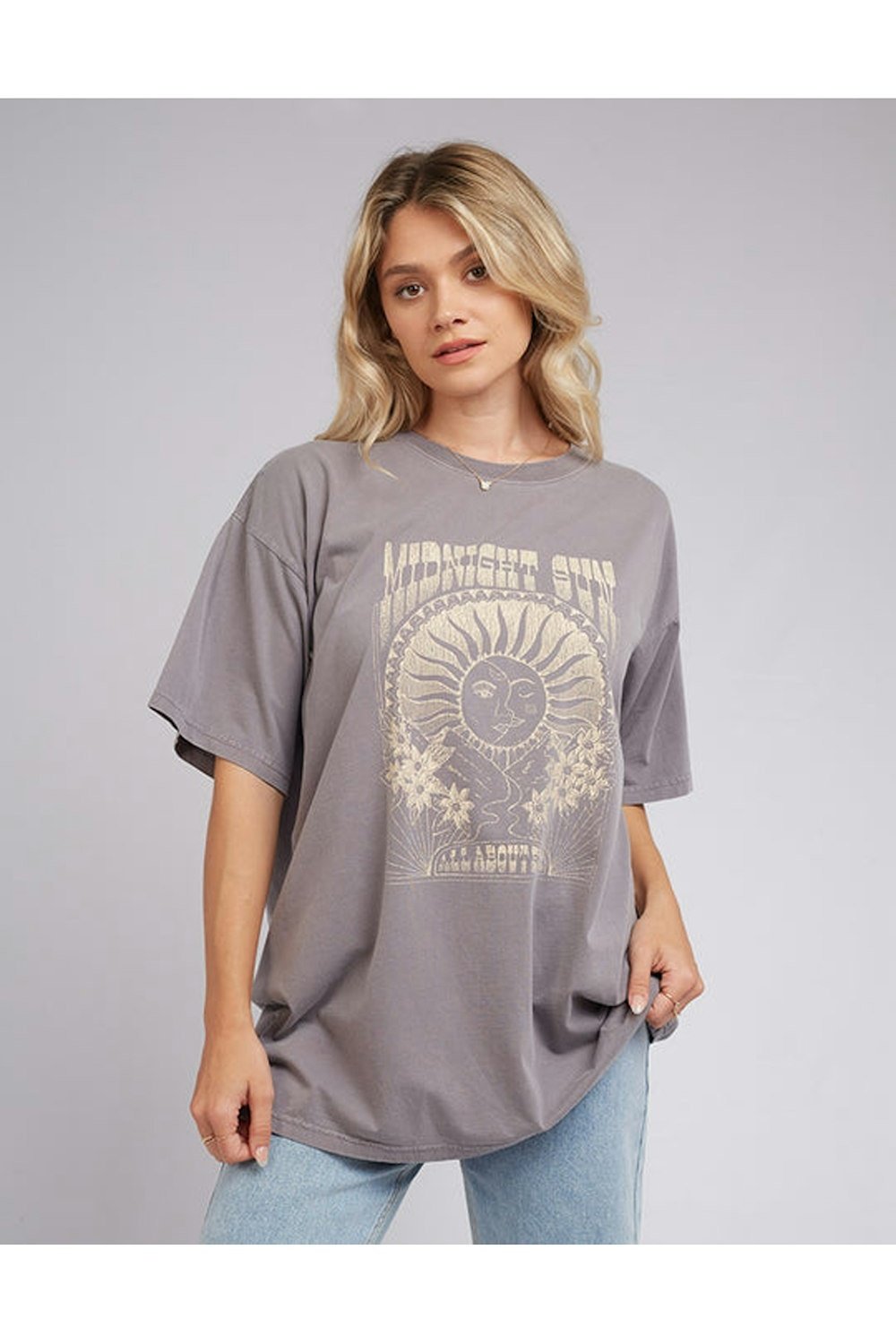 All about eve midnight sun tee - charcoal