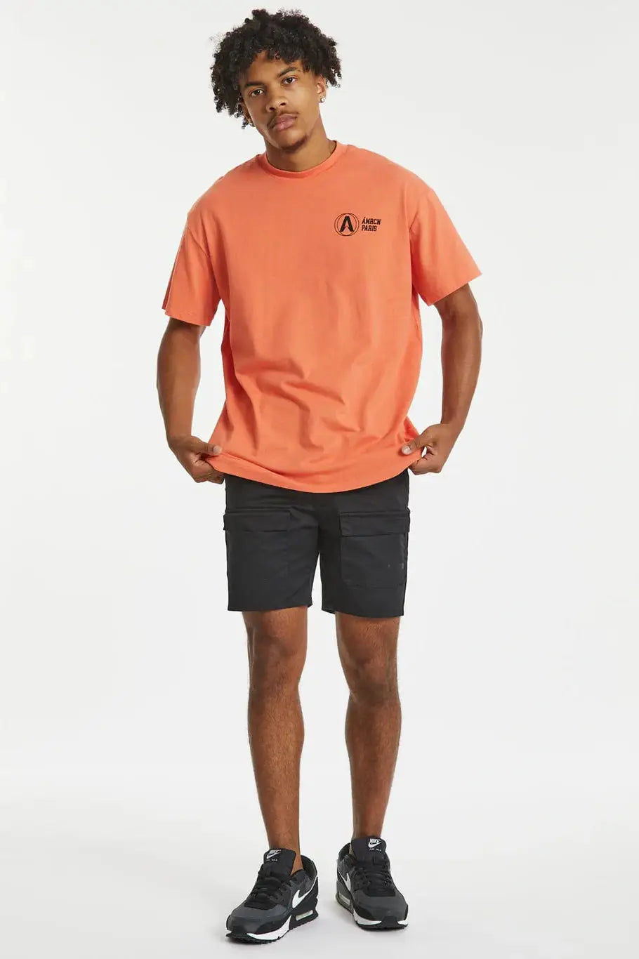 Amercain a game oversized tee - coral
