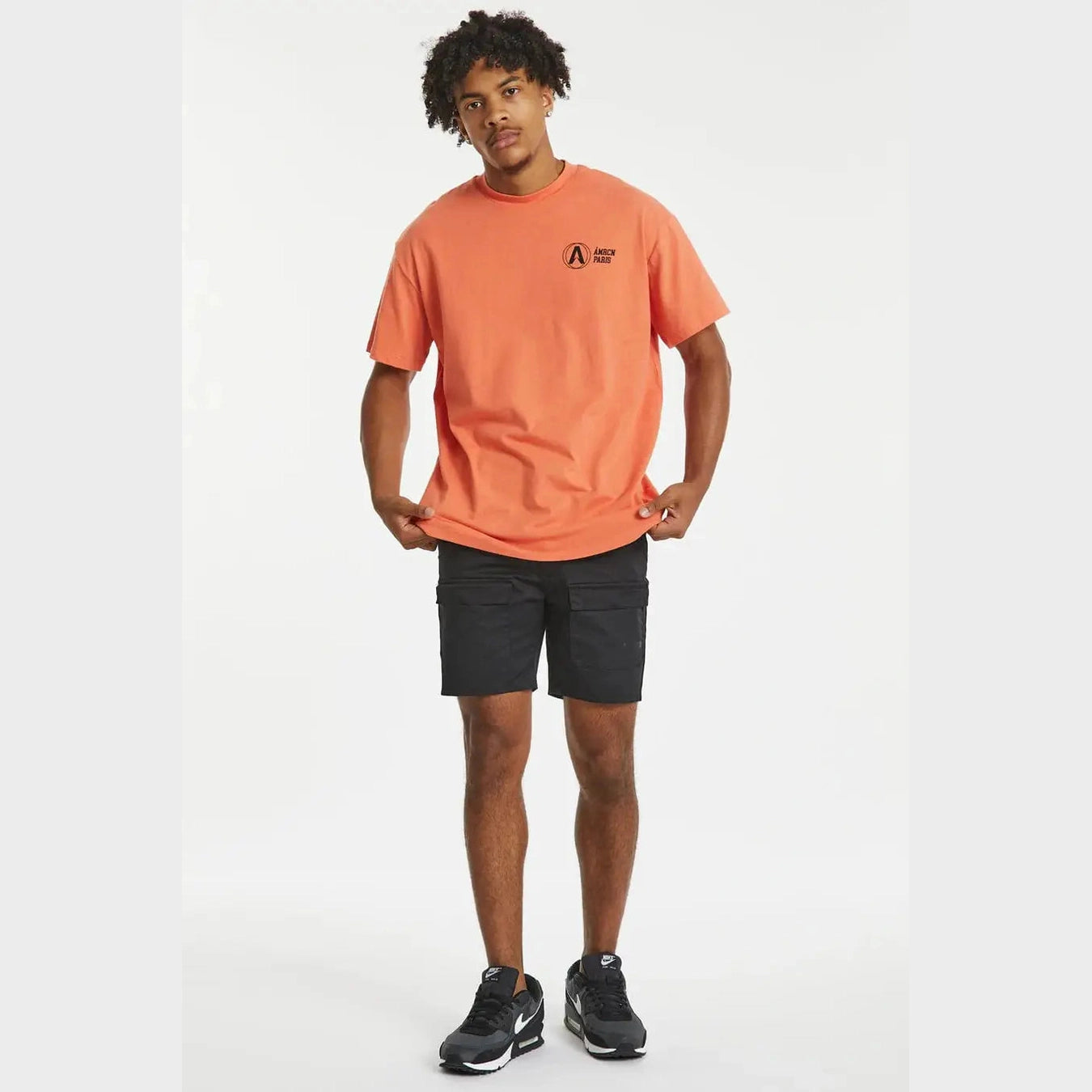 Amercain a game oversized tee - coral