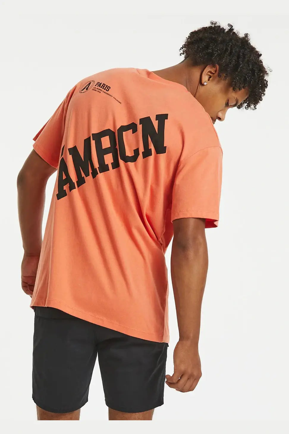 Amercain a game oversized tee - coral