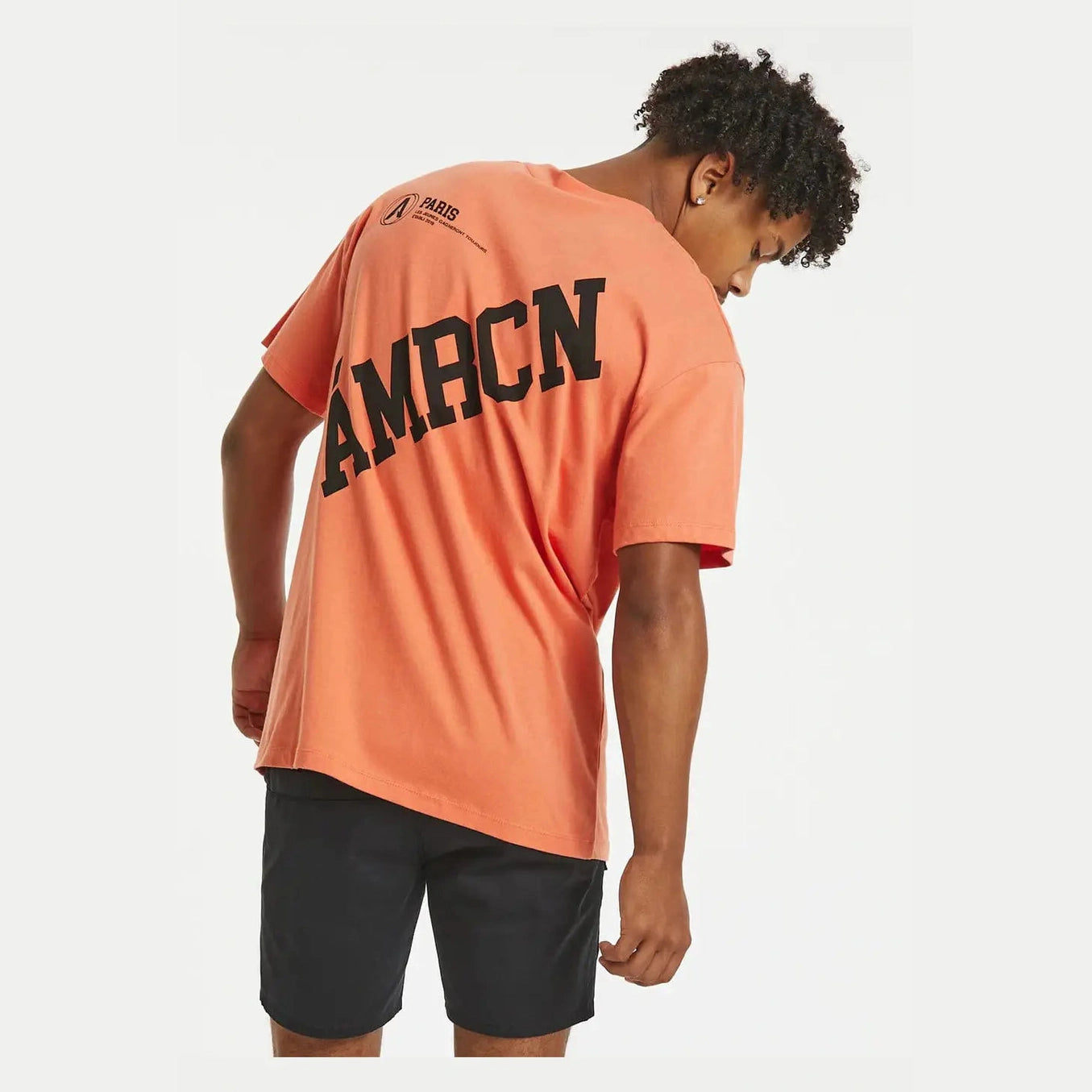Amercain a game oversized tee - coral