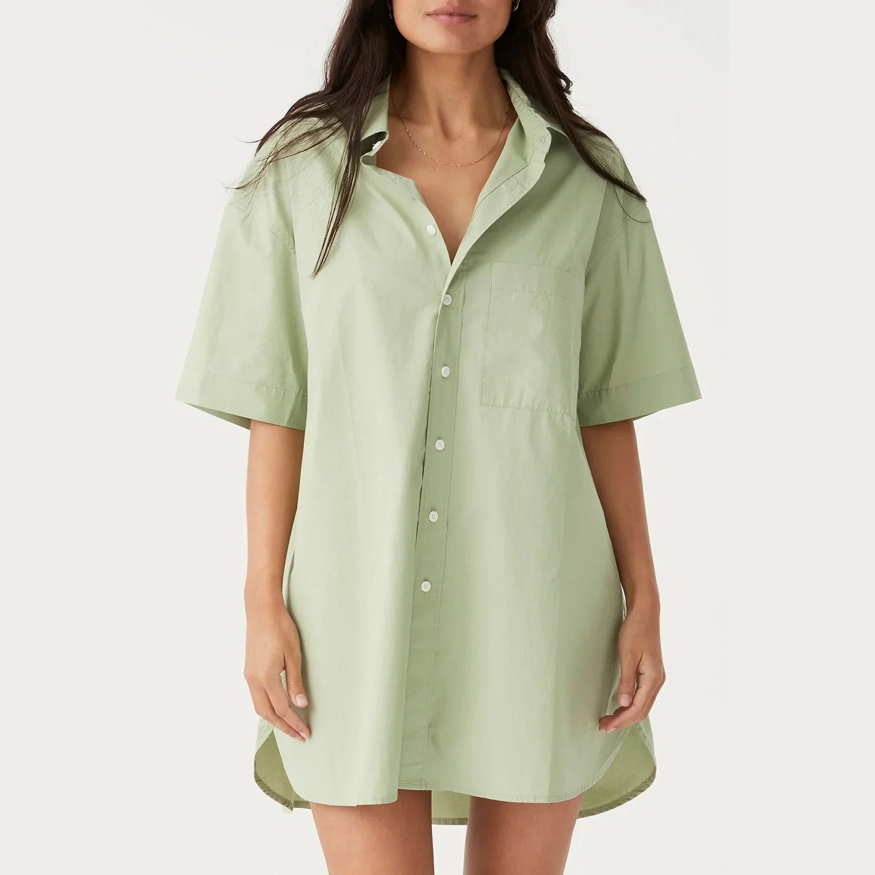 Arcaa dylan/drew shirt dress - sage