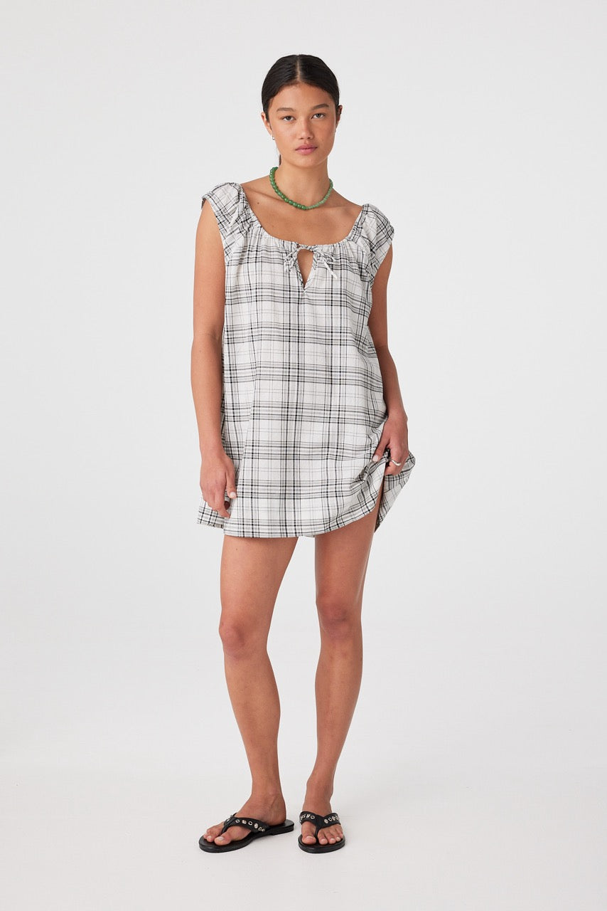 ARCAA Delilah dress - Black & cream check