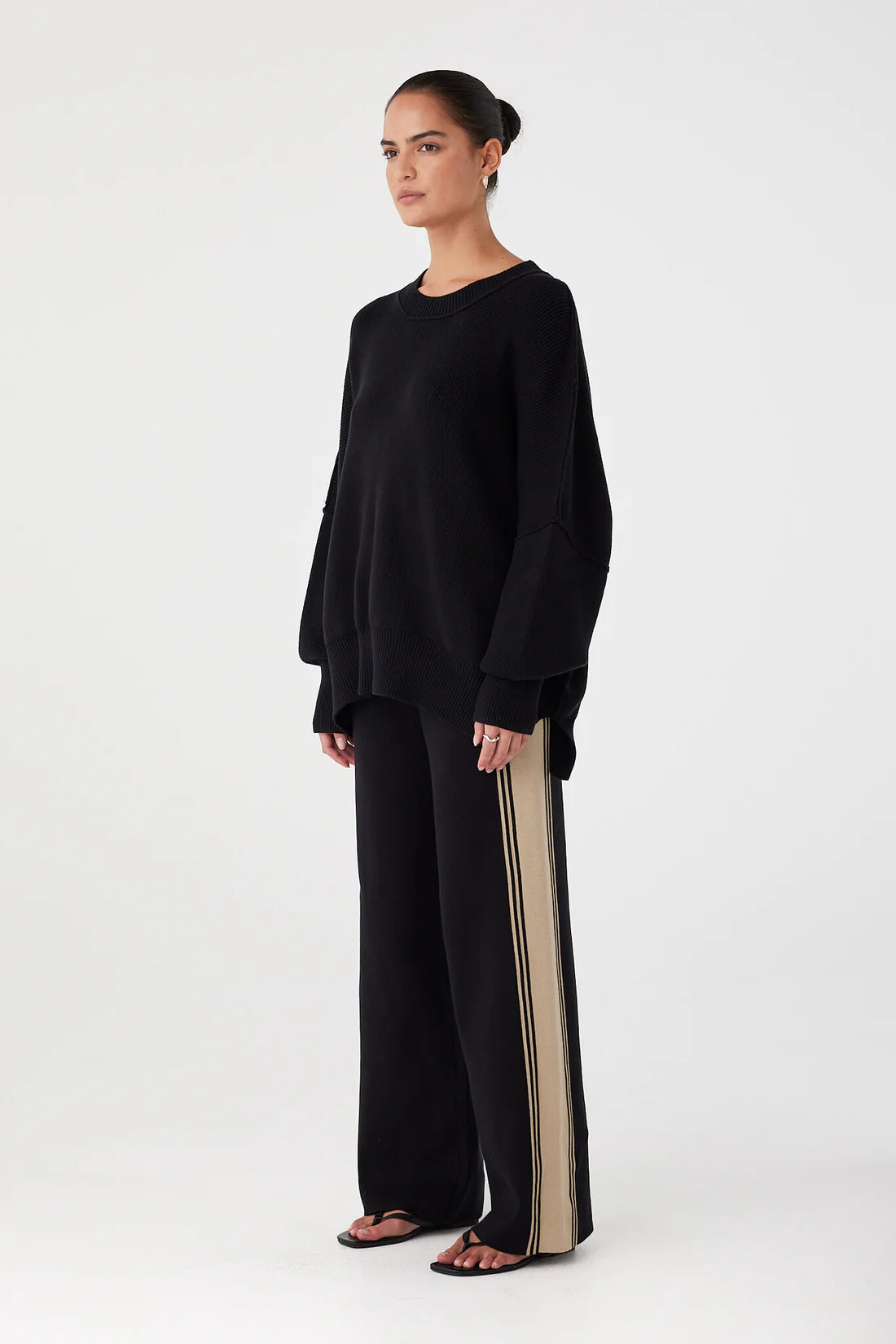 ARCAA Harper Organic Knit Sweater - Black