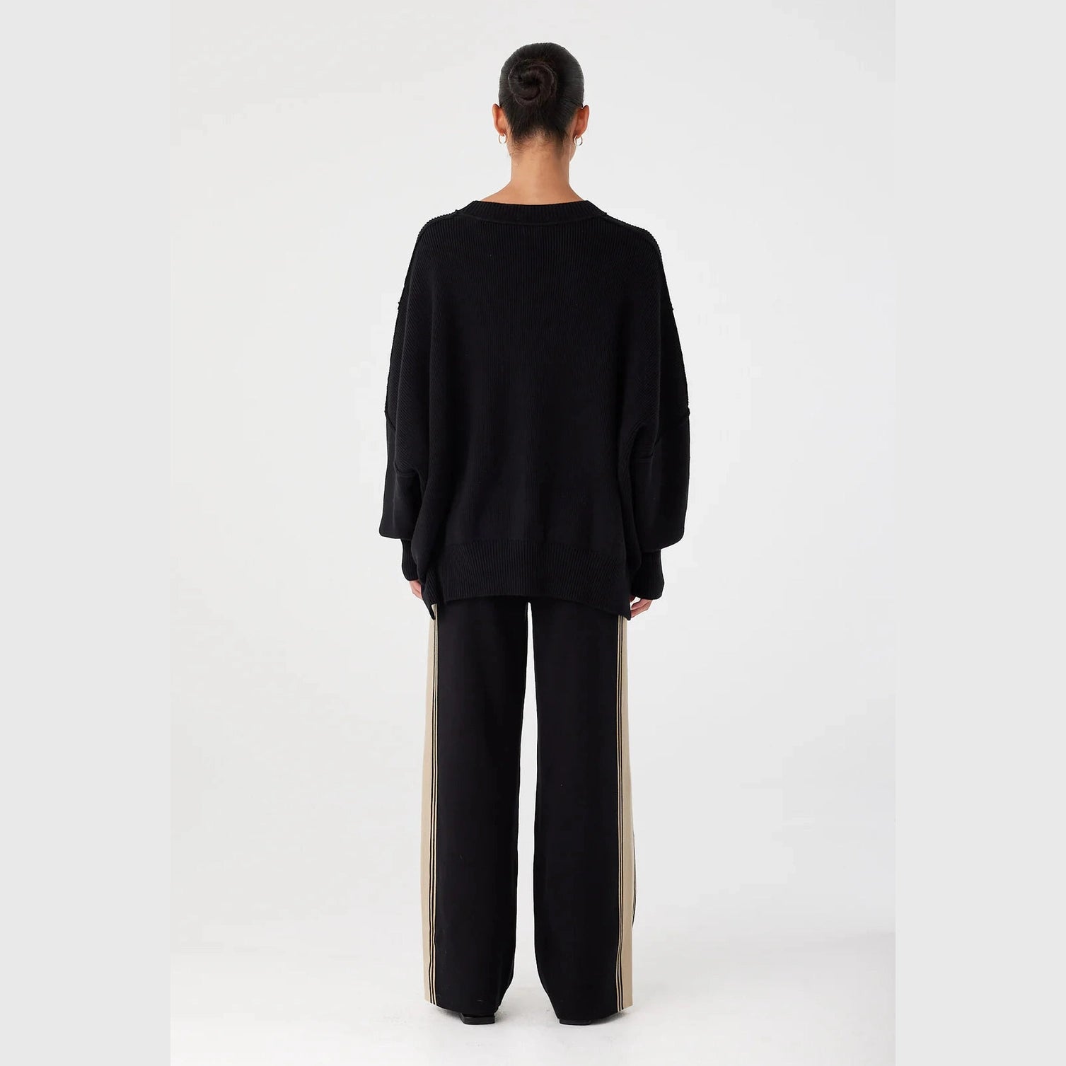 ARCAA Harper Organic Knit Sweater - Black
