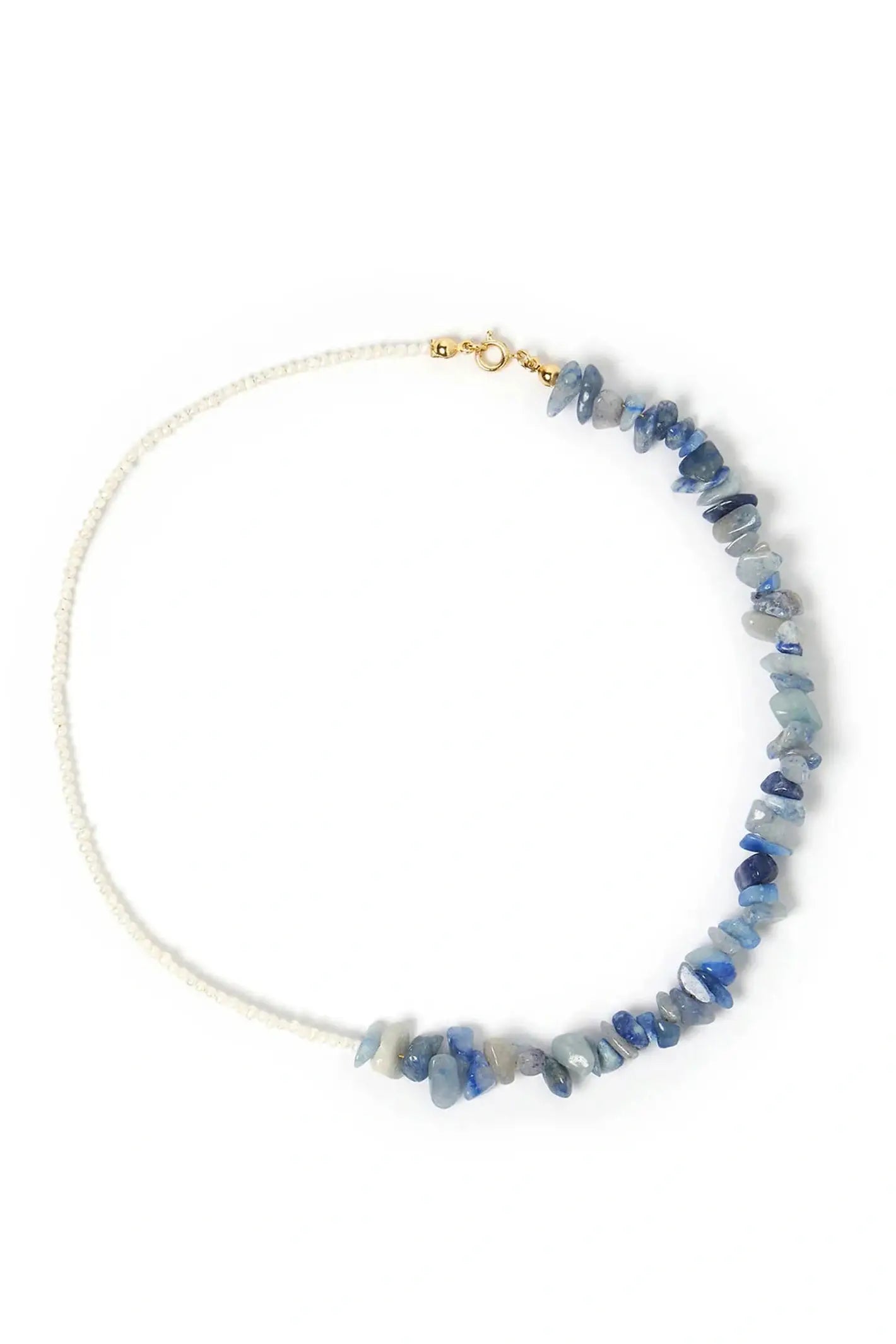 Arms of eve aaliyah gemstone necklace - blue iolite