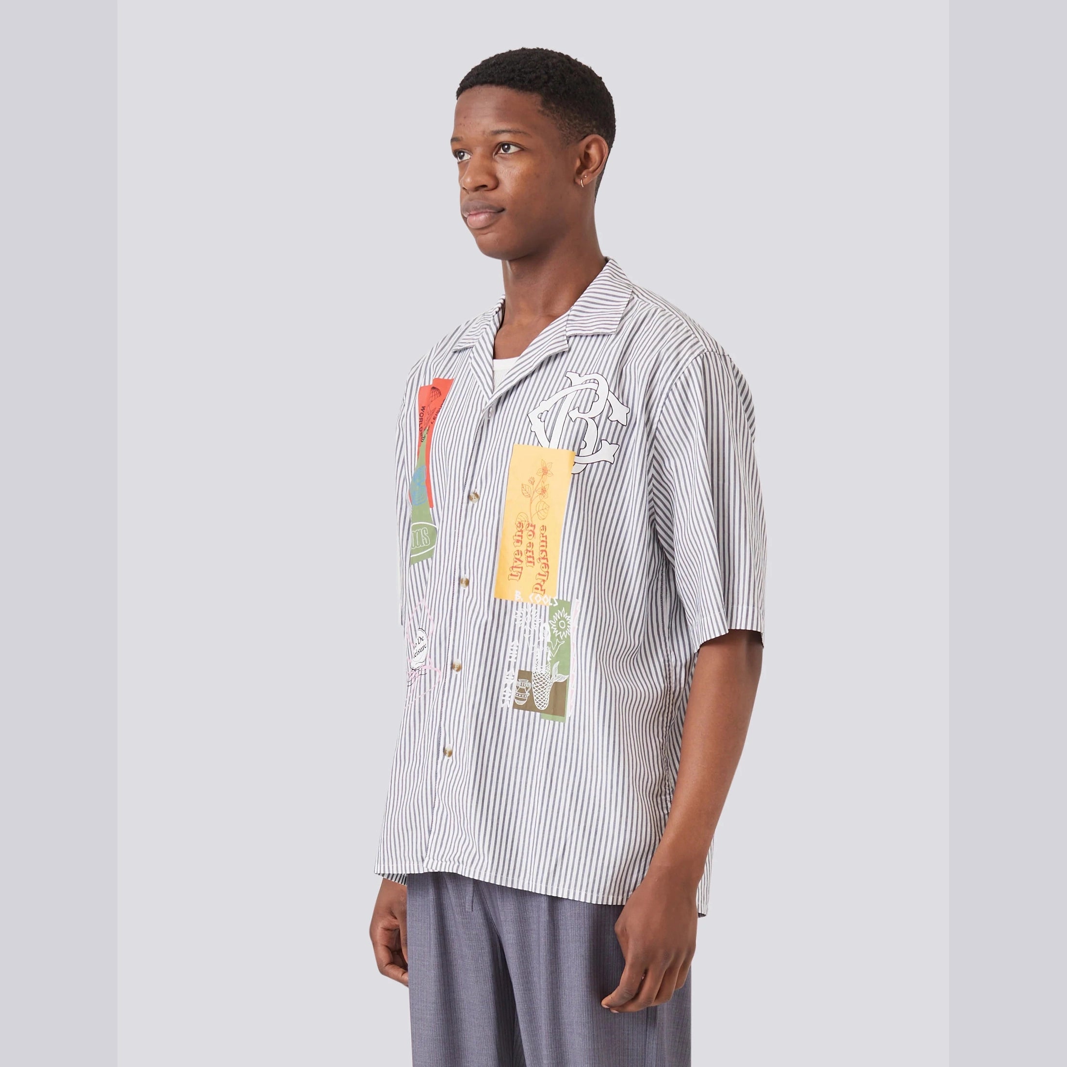 BARNEY COOLS D-Tech shirt - Blue stripe