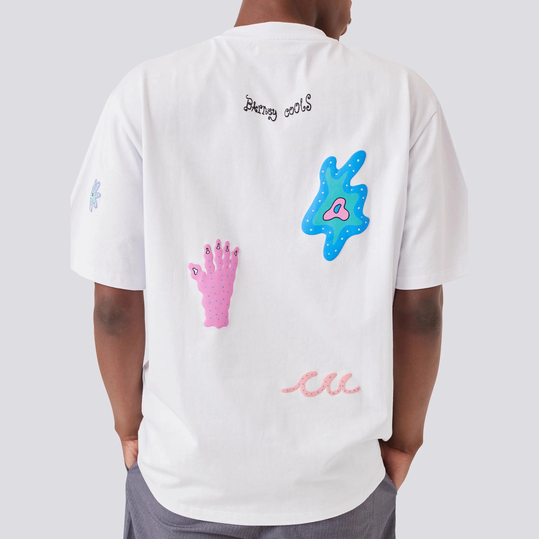 BARNEY COOLS Planet tee - White