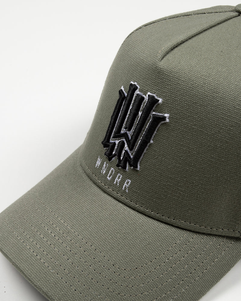 WNDRR Bleach classic snapback cap - Olive green