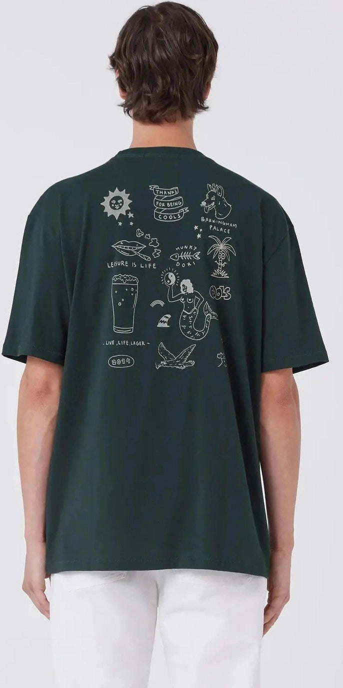Barney cools leisure life homie tee forest
