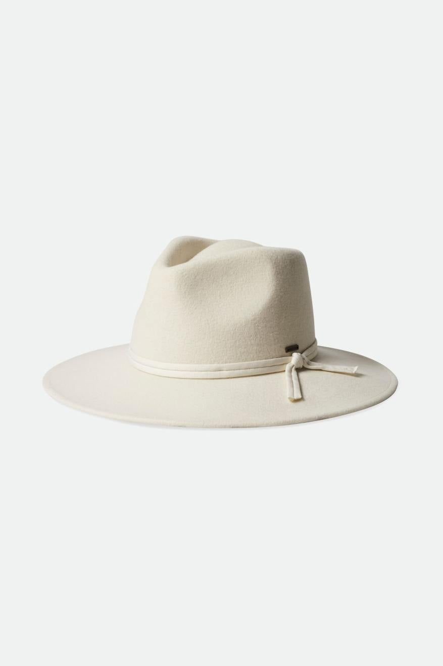 Brixton Joanna Felt Packable Hat - Off White