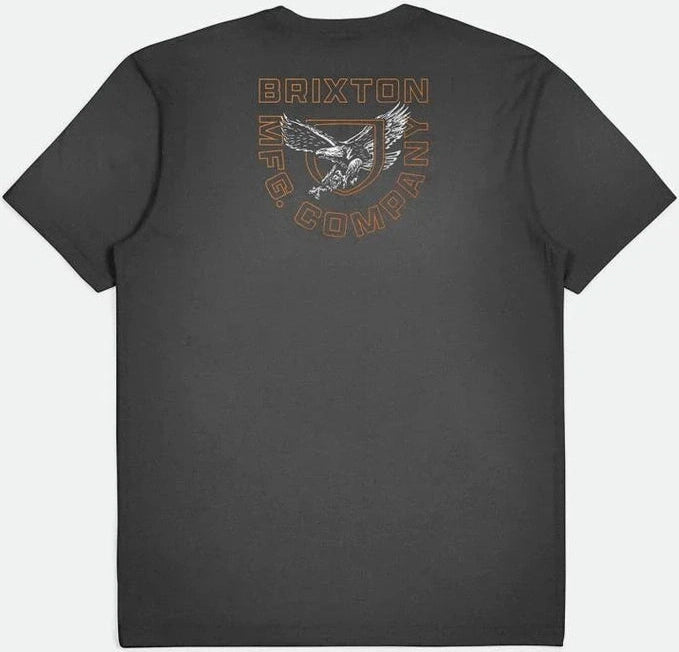 Brixton atwood short sleeve relaxed tee - black