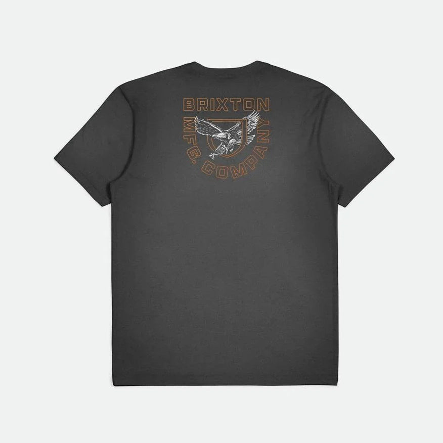 Brixton atwood short sleeve relaxed tee - black