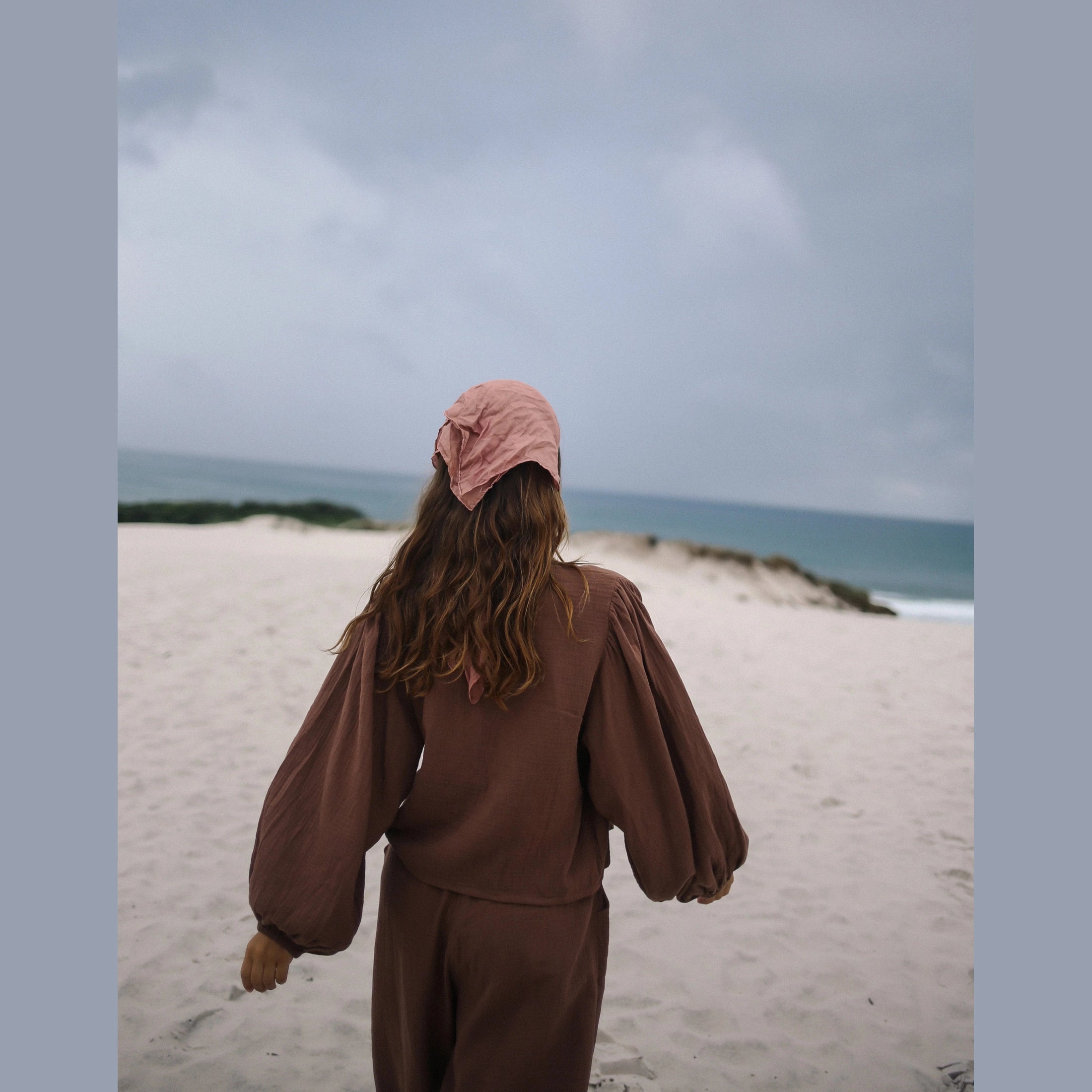 THE BARE ROAD Ella Wrap Top - Chocolate
