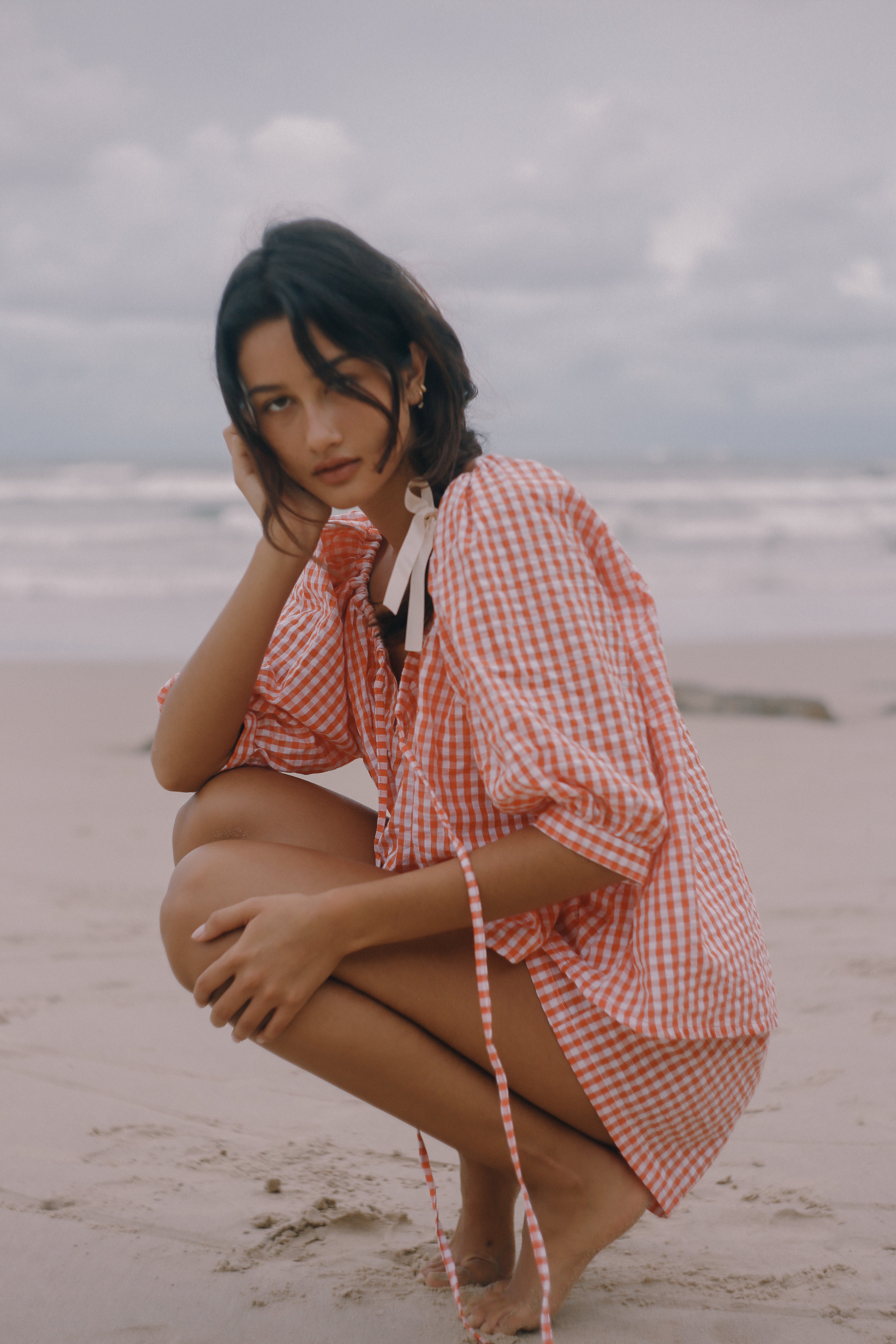 THE BARE ROAD Chloe blouse - Starburst gingham
