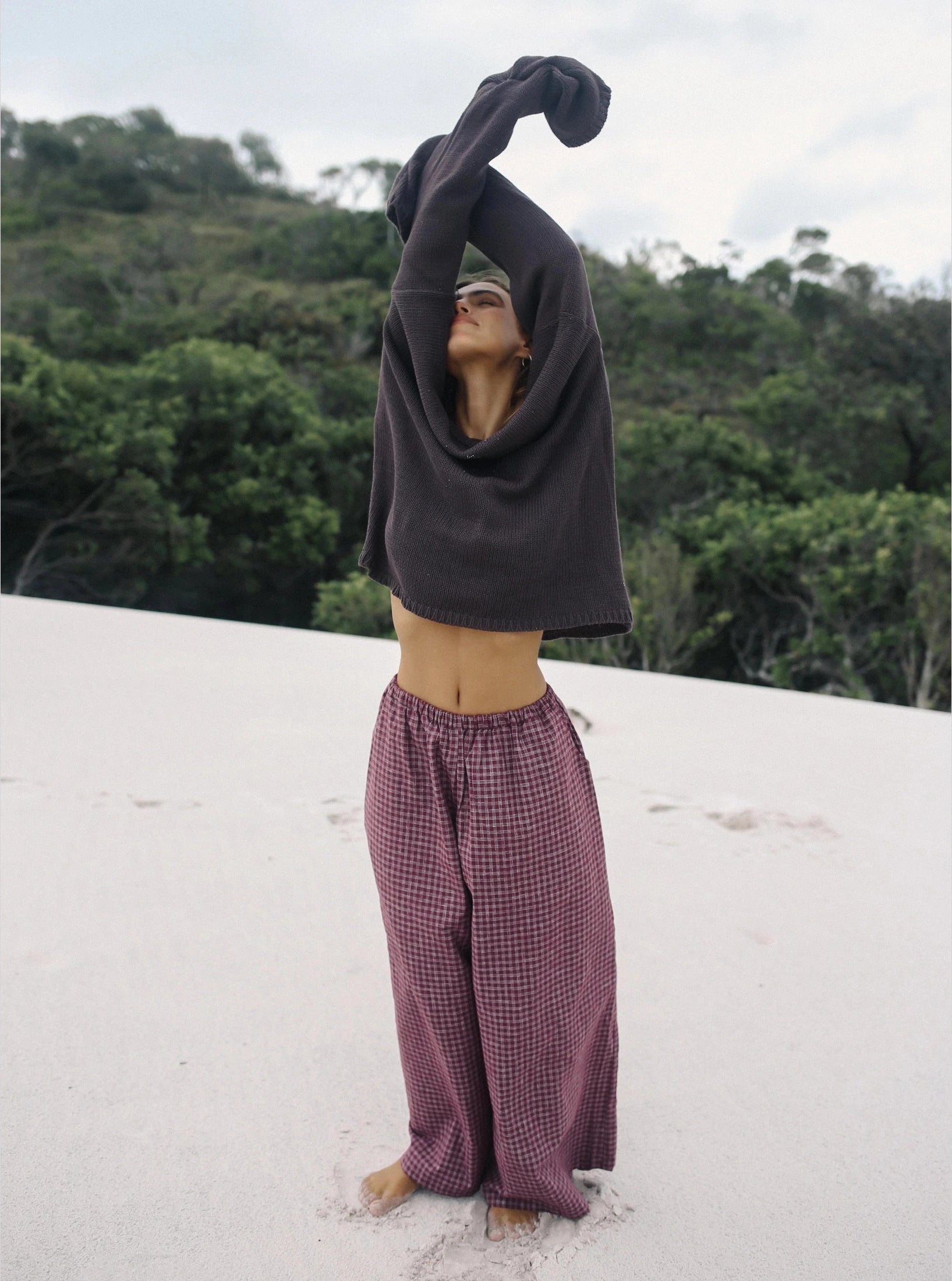 THE BARE ROAD Lucia Knit Jumper - Chocolate