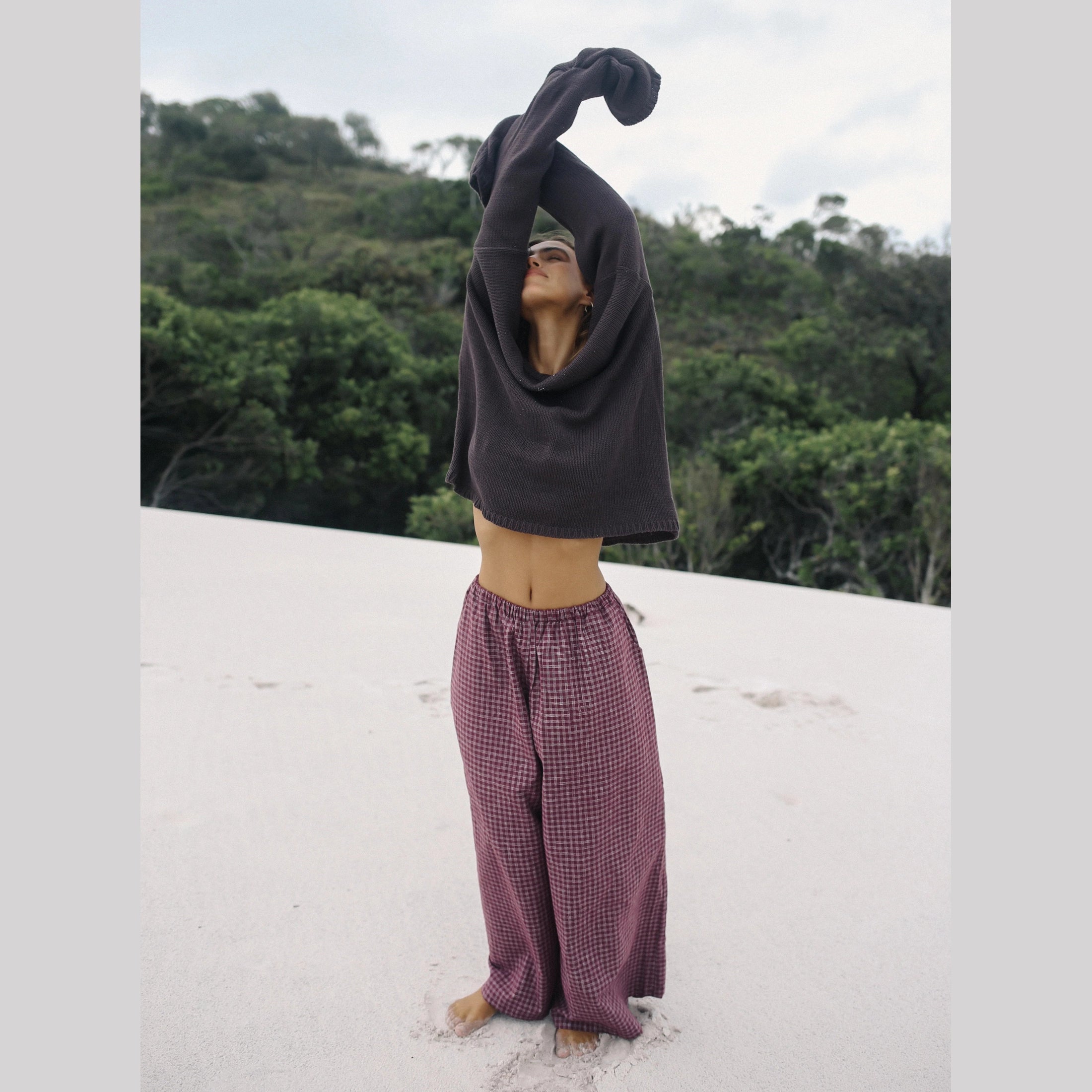 THE BARE ROAD Lucia Knit Jumper - Chocolate