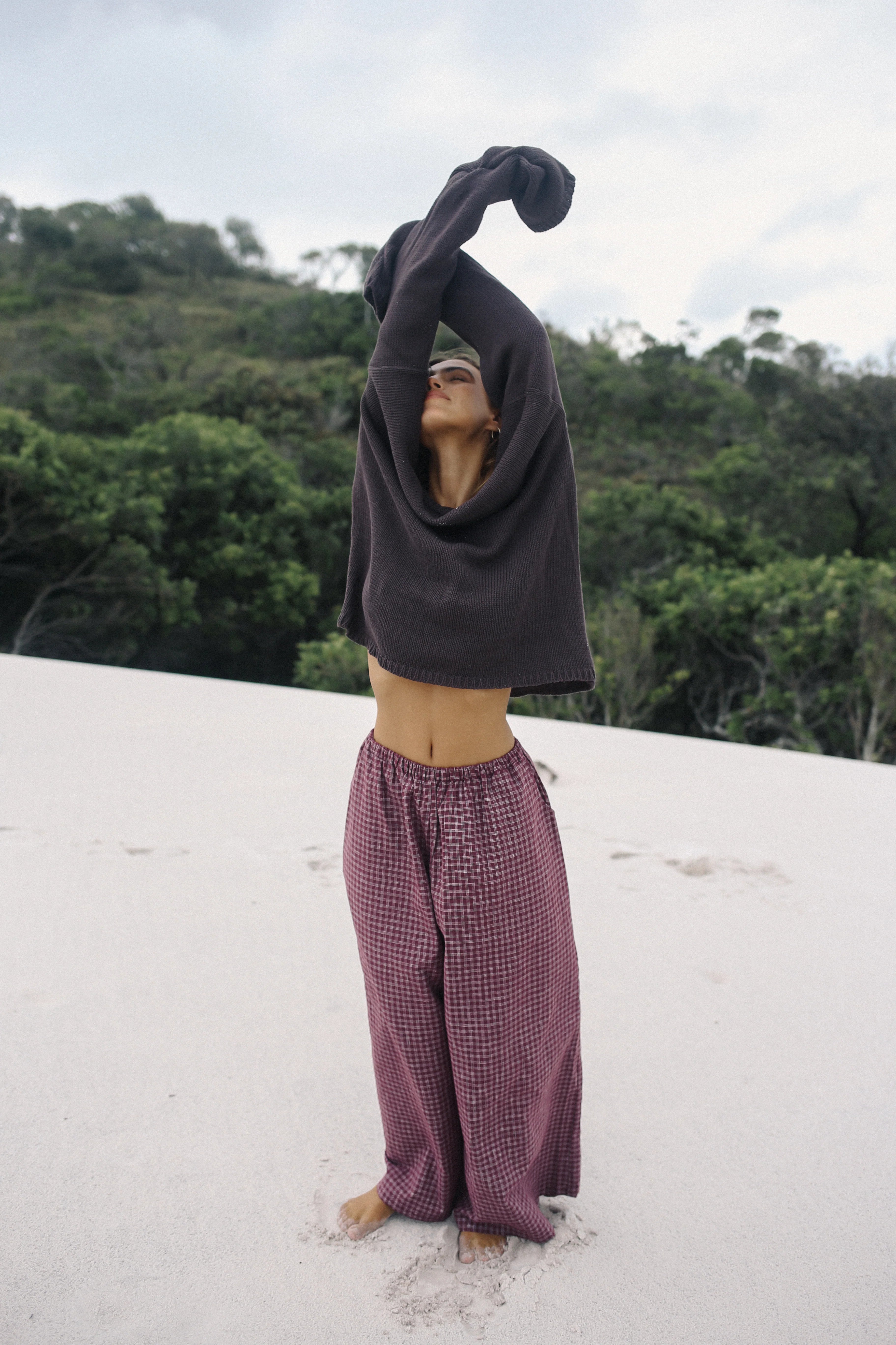 THE BARE ROAD Lucia Knit Jumper - Chocolate