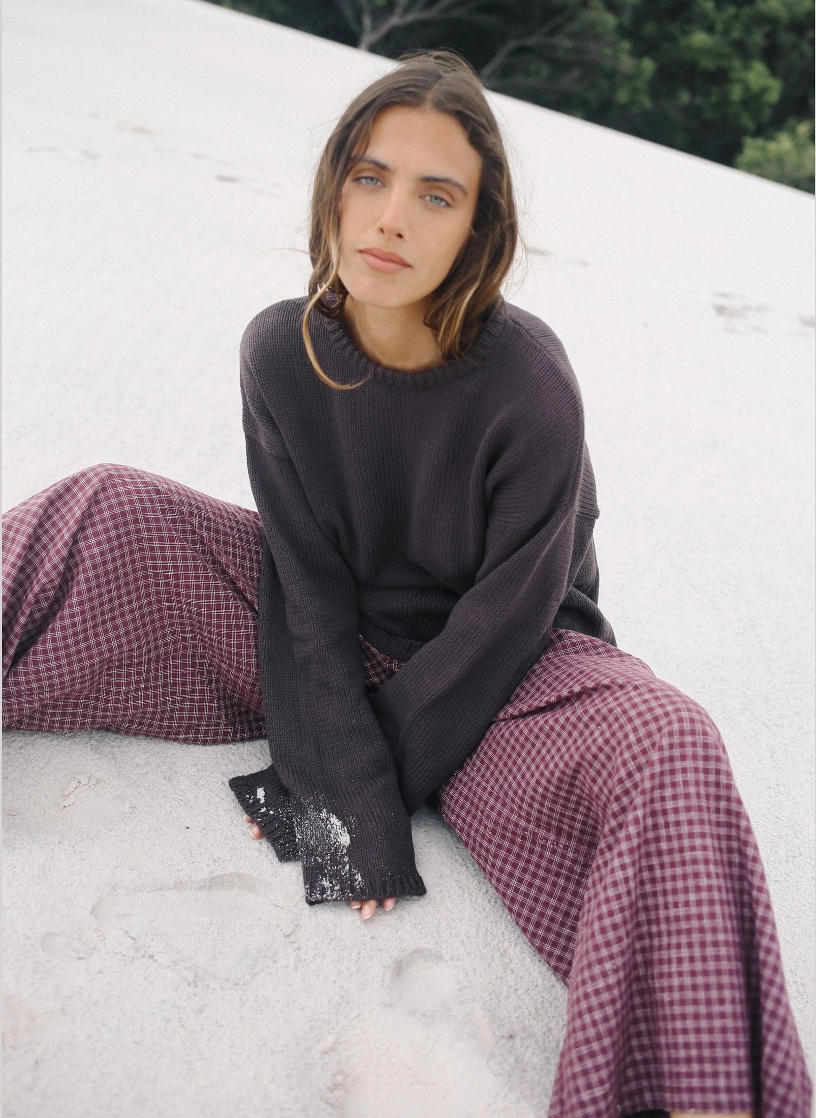 THE BARE ROAD Lucia Knit Jumper - Chocolate