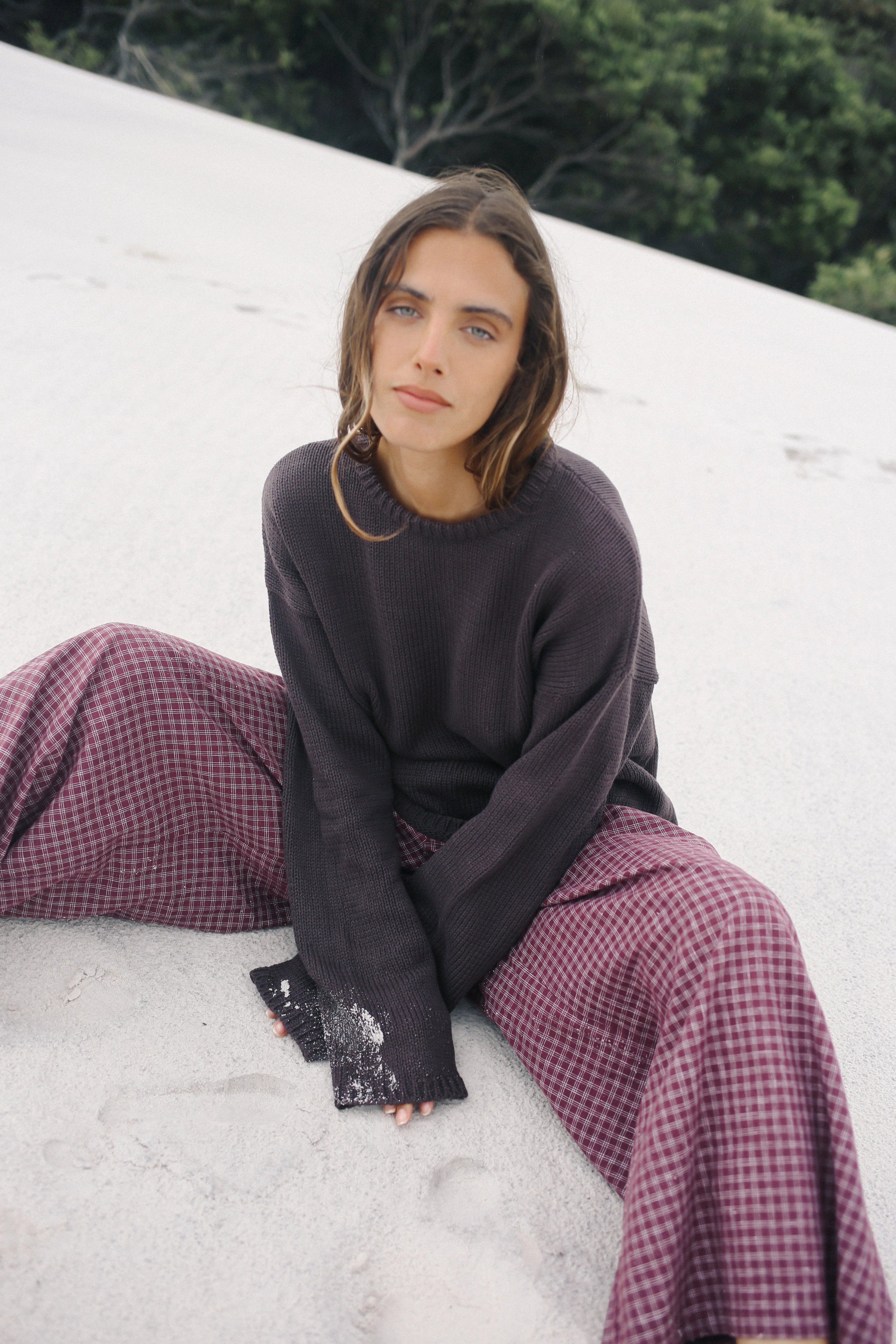 THE BARE ROAD Lucia Knit Jumper - Chocolate
